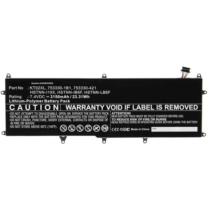 Batería Para Teclado Hp Kt02xl 3230mah 7.5v