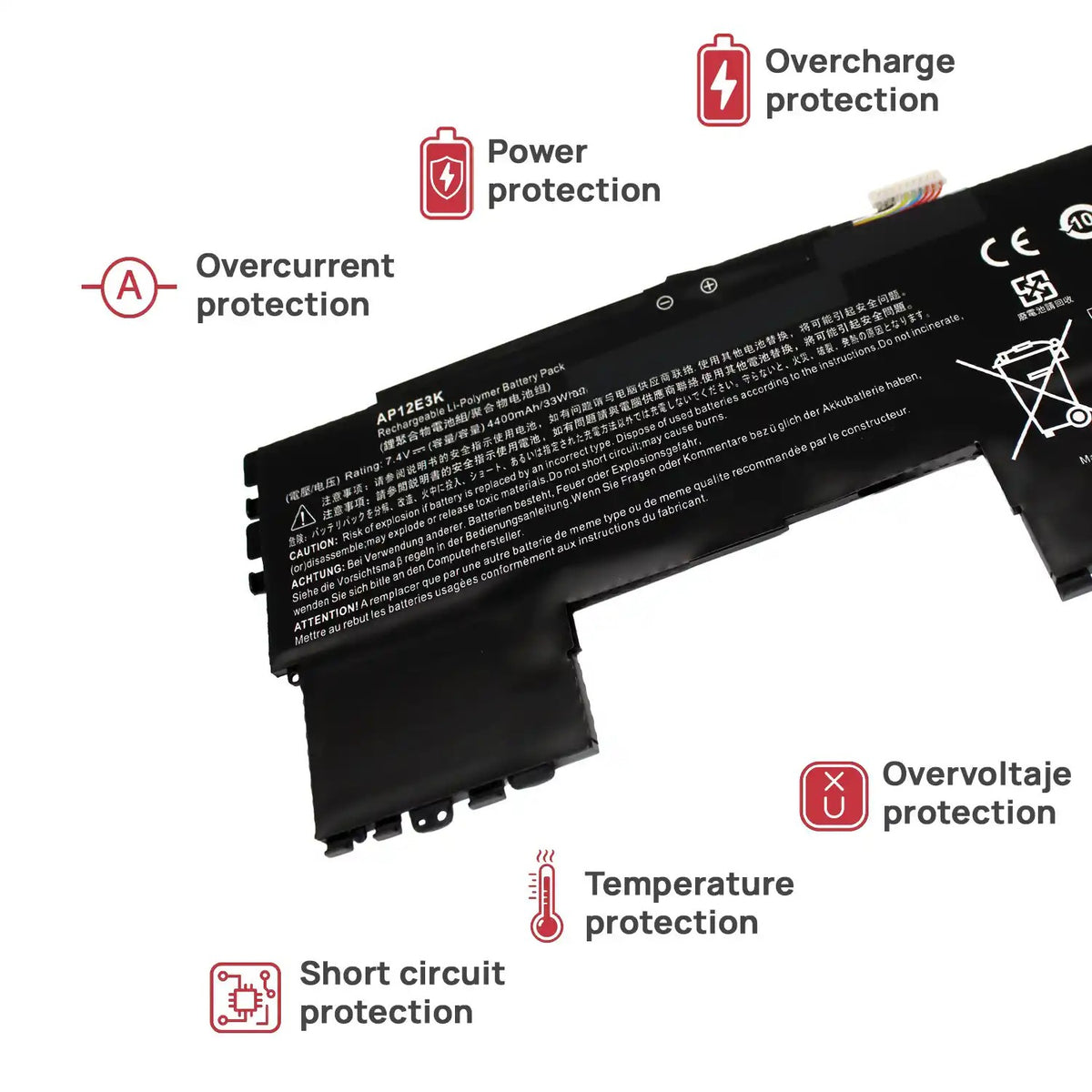 Batería Para Portátil Acer Aspire S7 S7-191 Ultrabook Serie Ap12E3K