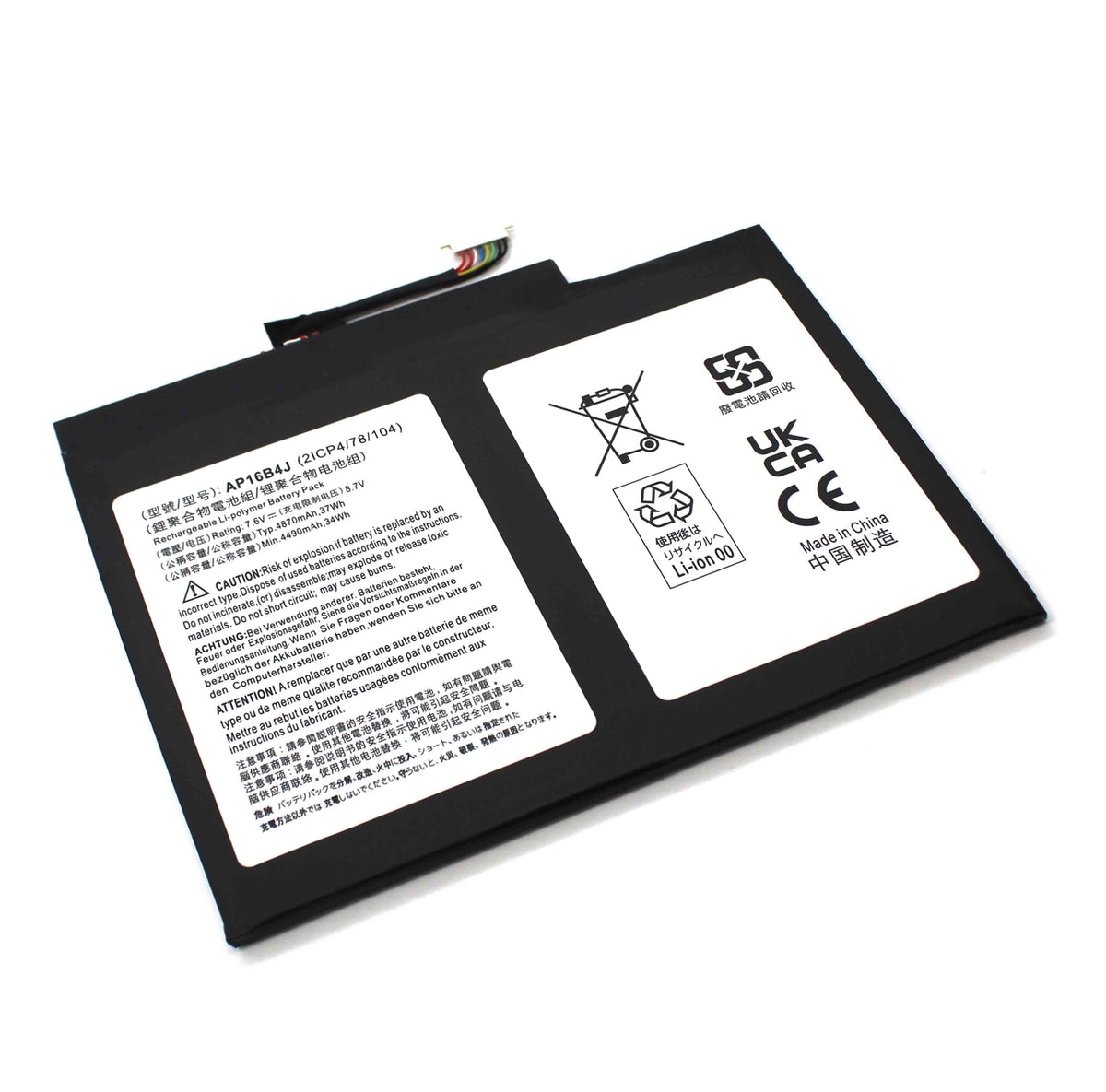 Batería Para Portátil Acer Aspire Switch 5 Sw512-52 Ap16B4J