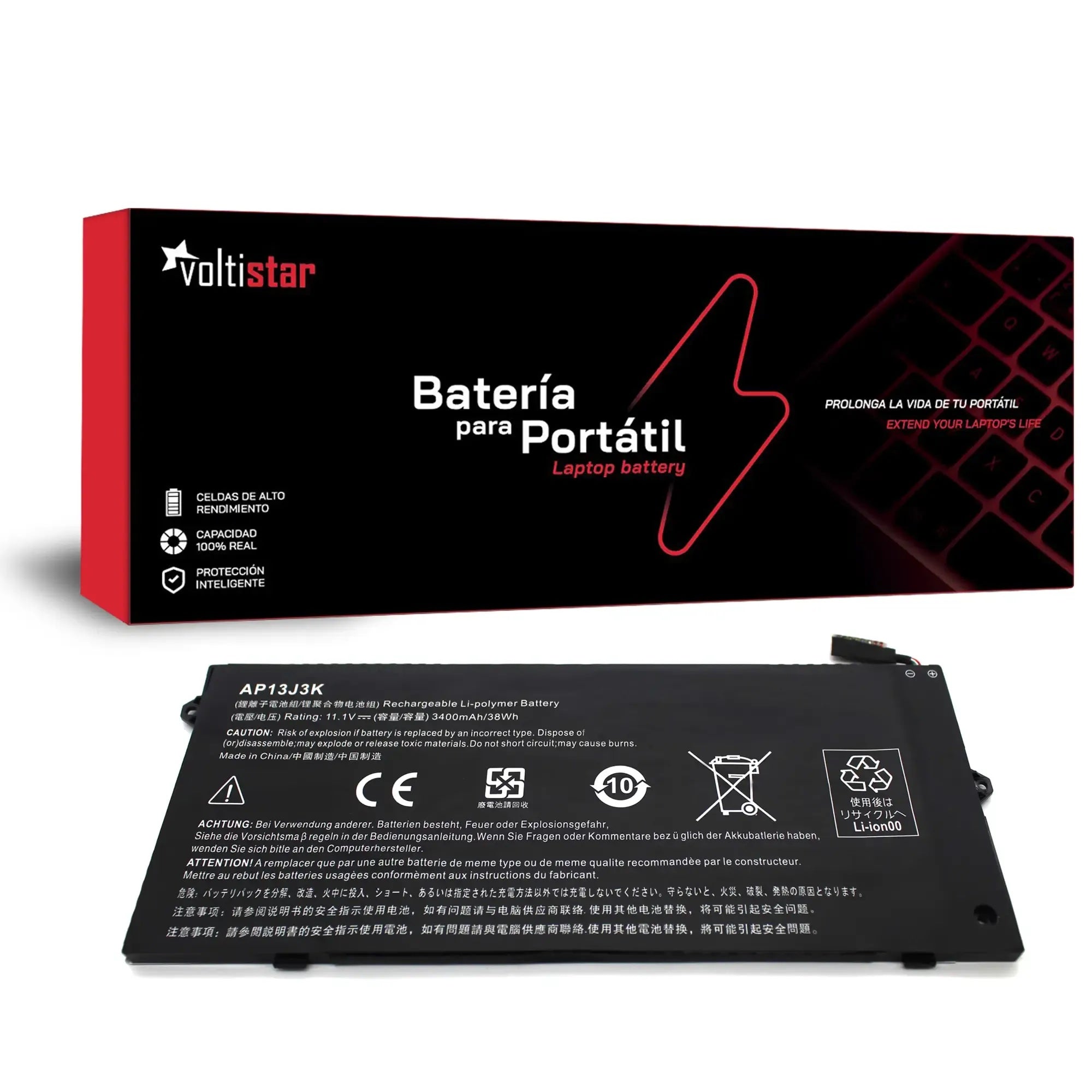 Batería Para Portátil Acer Chromebook C720 C720P C740 C720-2844 Ap13J3K Ap13J4K