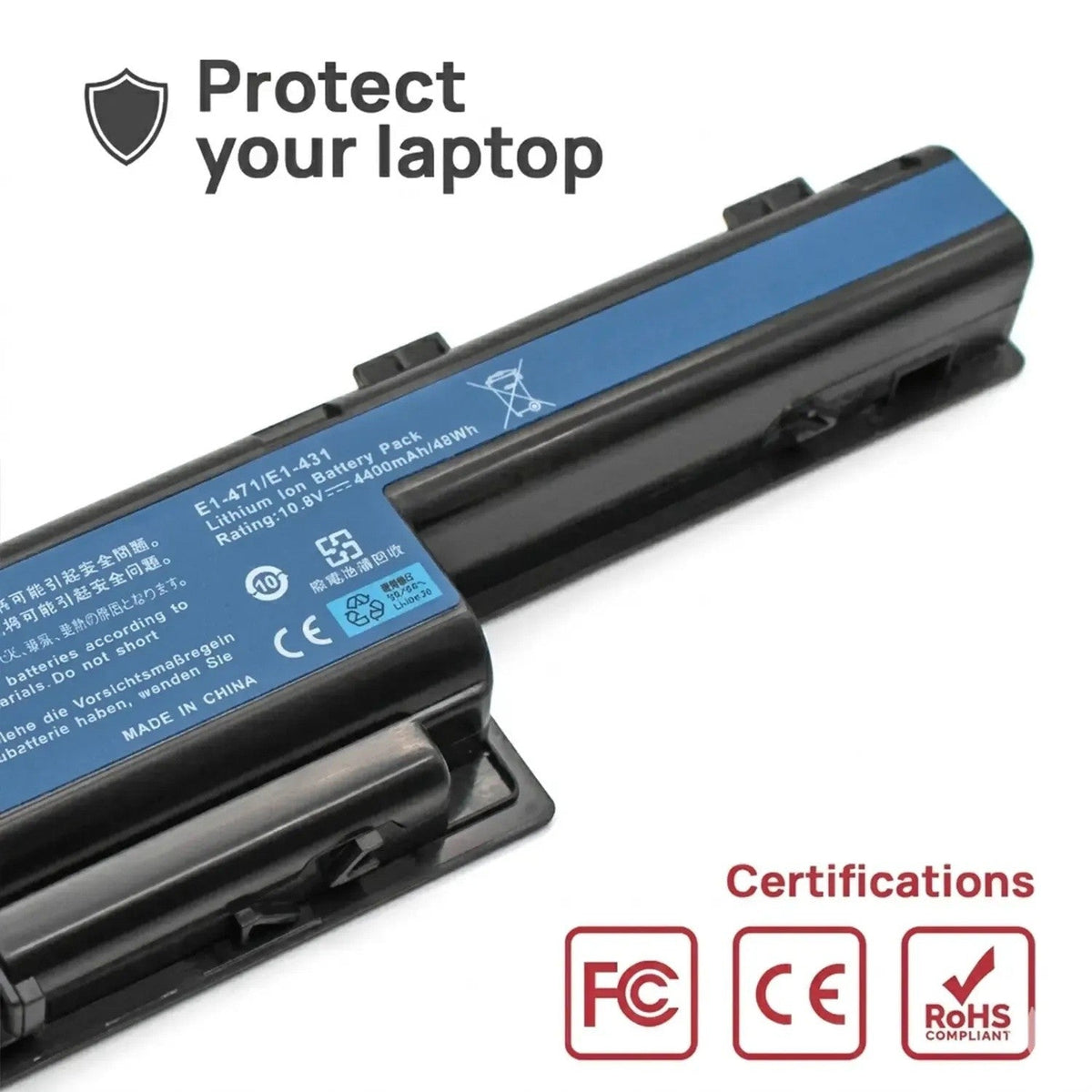 Batería Para Portátil Acer Travelmate 8472 8472G 8472T 8473 8473T 8473Tg 8572 8572G 8572Tg 8573T 8573Tg P453-M 10.8V 4400Mah