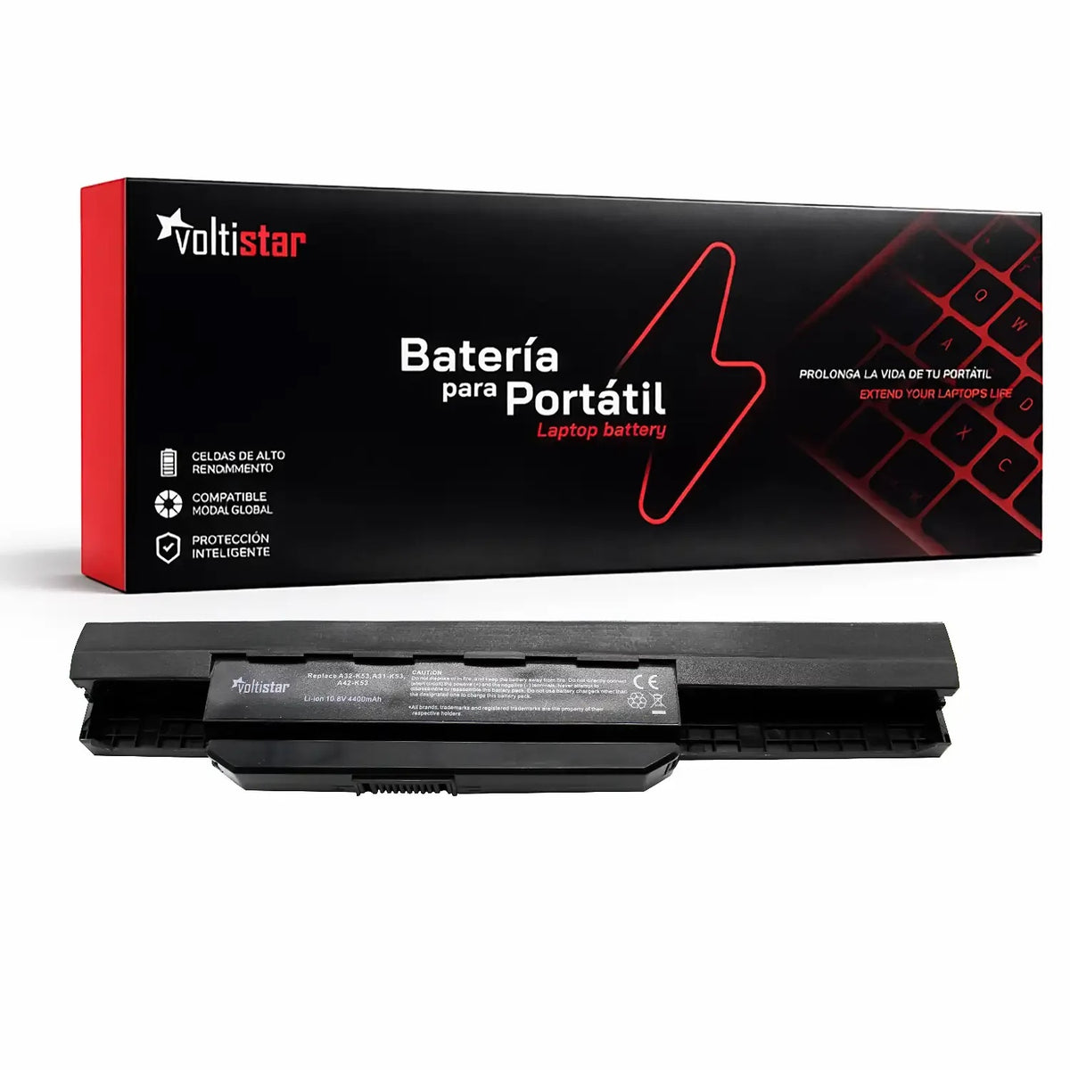 Batería Para Portátil Asus A53F A53J A53S A53T A53U A53By 10.8V 4400Mah