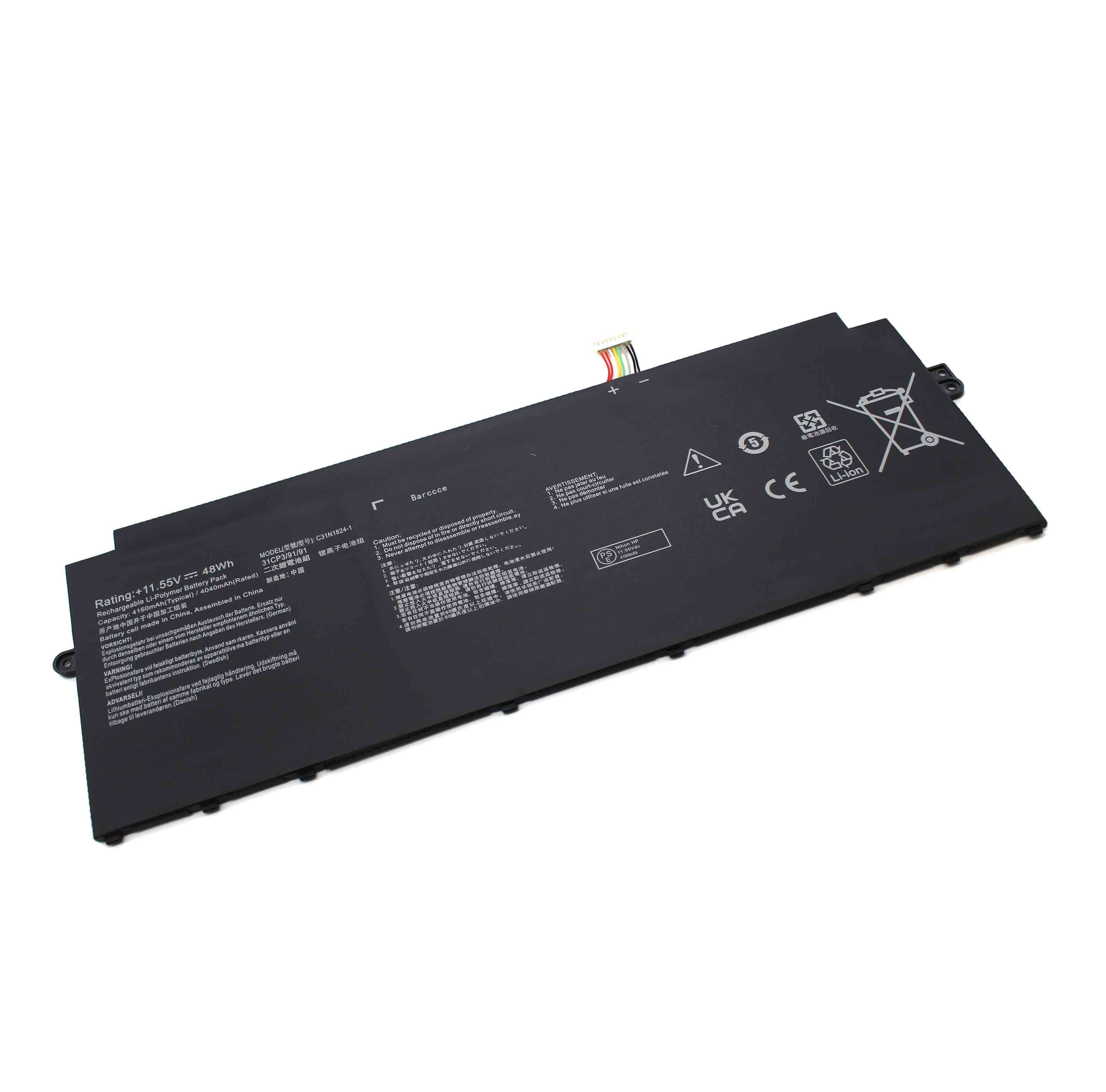 Batería Para Portátil Asus Chromebook Flip C433T C31N1824-1