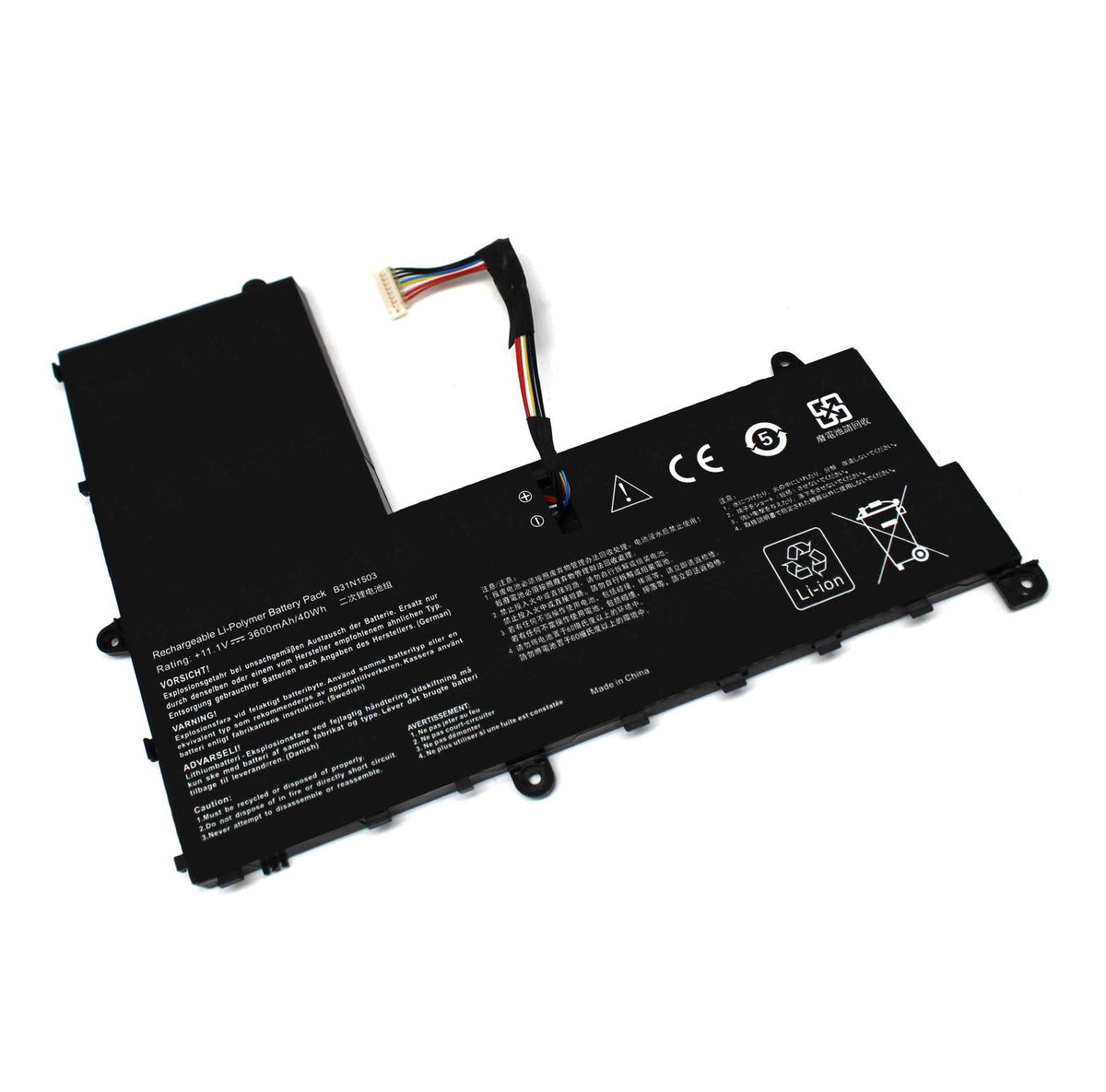 Batería Para Portátil Asus Eeebook E202Sa E202Sa-1A E202Sa-1B R206Sa B31N1503