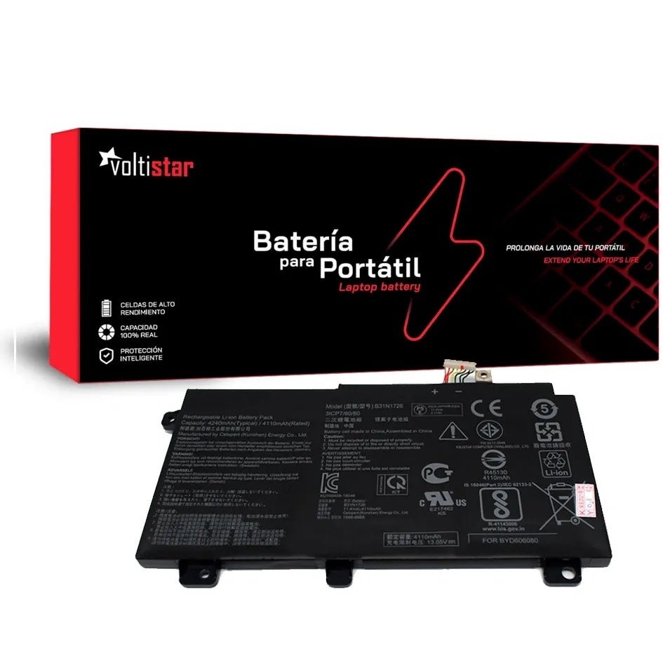Batería Para Portátil Asus Fx504 Fx504Gd Fx505 Fx505Ge Fx80 Fx80Ge Fx80Gd B31N1726
