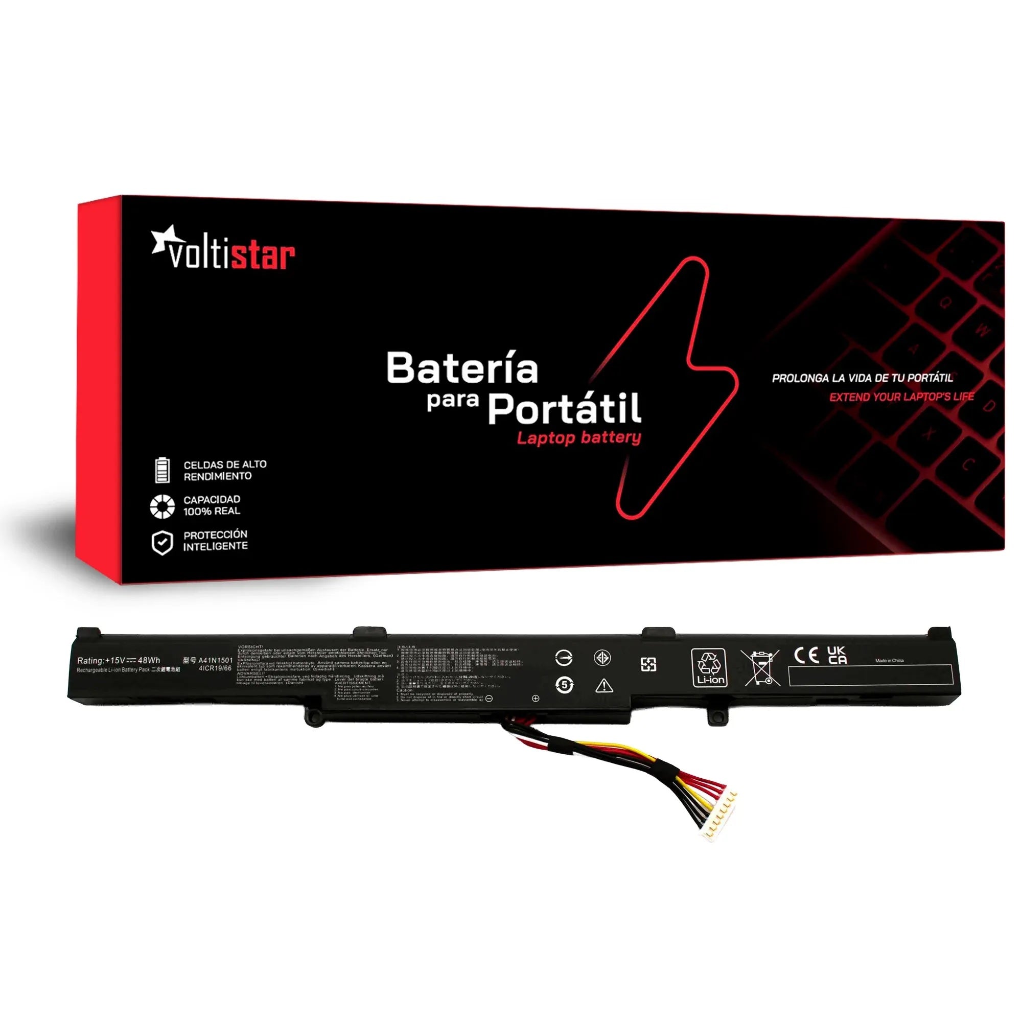 Batería Para Portátil Asus Rog Gl752Vw Gl752Vl N752V N752Vw A41N1501