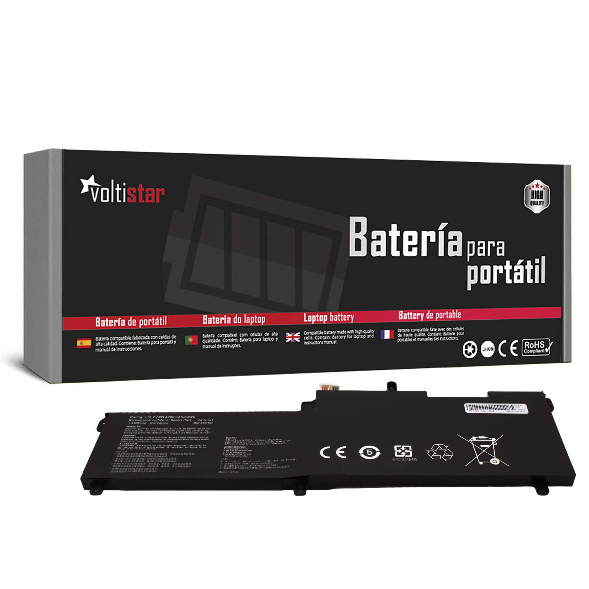 Batería Para Portátil Asus Rog Strix G702Vm C41N1541 0B200-02070000