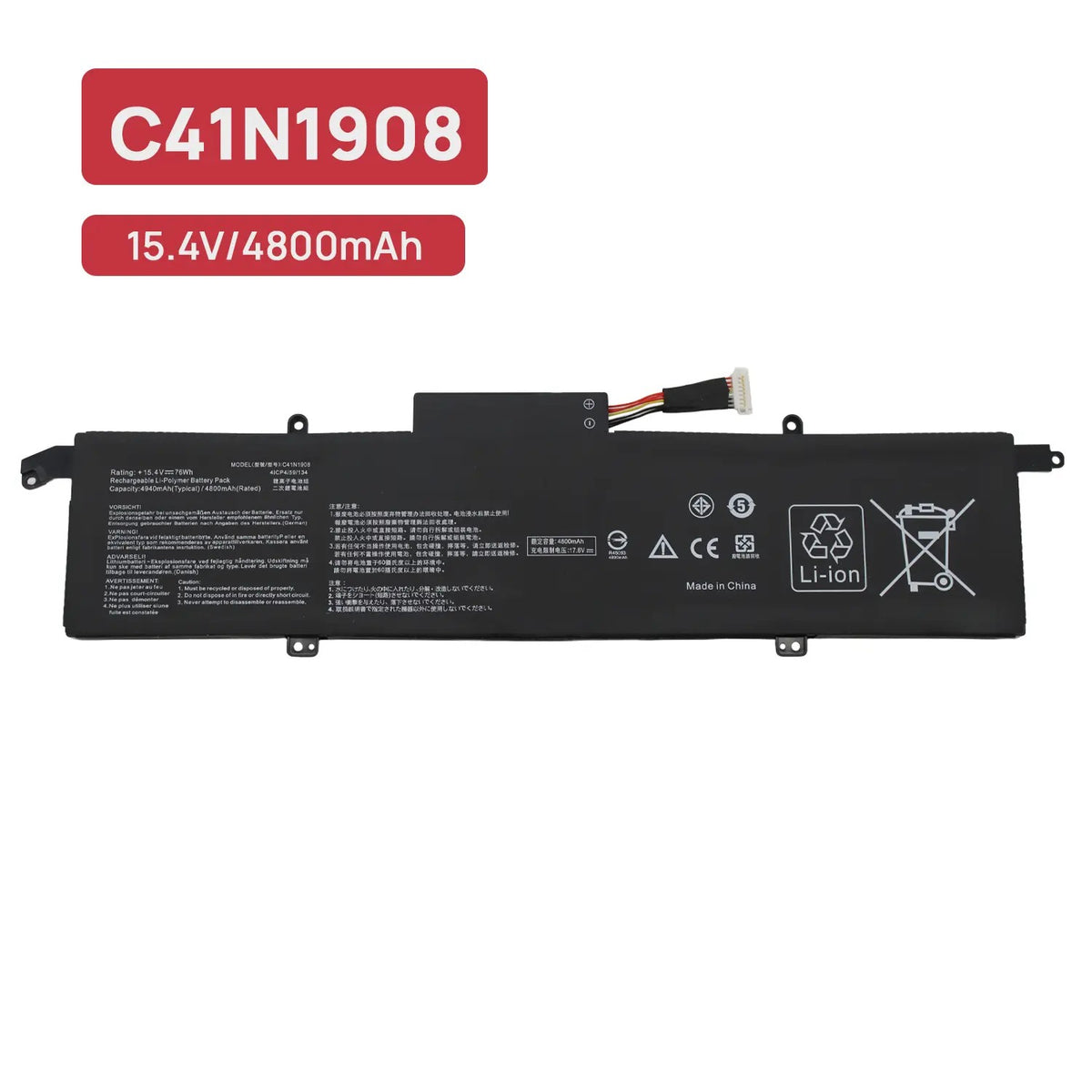 Batería Para Portátil Asus Rog Zephyrus G14 Ga401 C41Pq05 C41N1908