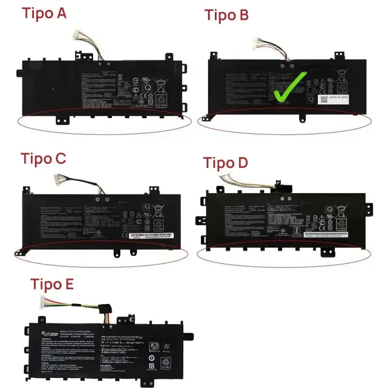 Batería Para Portátil Asus Vivobook 14 F412Da F412Dk F412Fa F412Fj B21N1818-2 7.7V