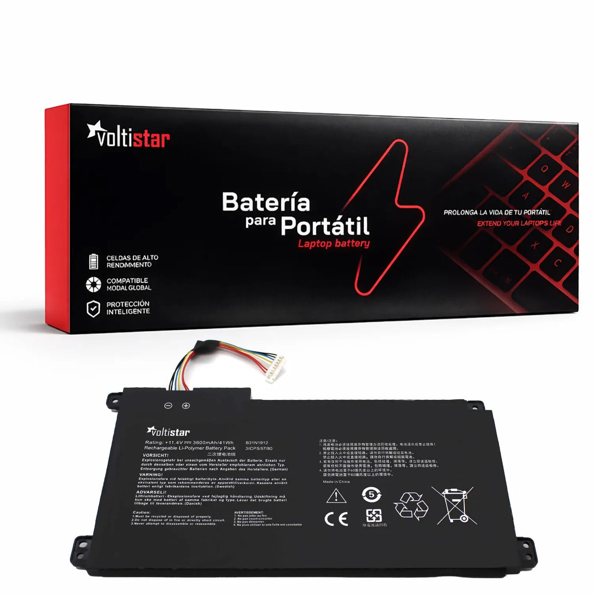 Batería Para Portátil Asus Vivobook B31N1912 C31N1912