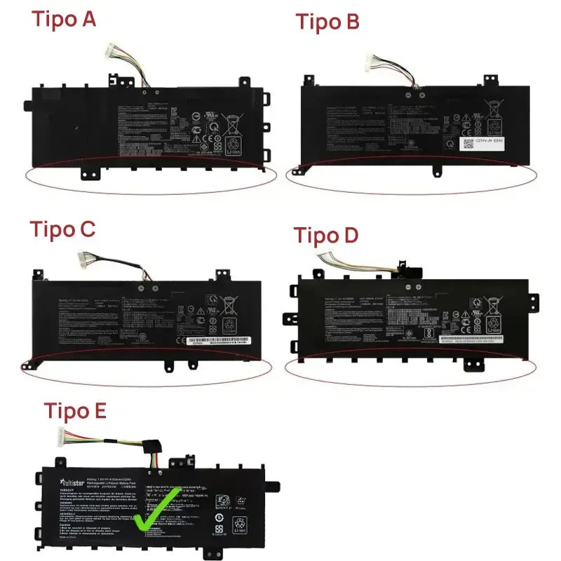 Batería Para Portátil Asus Vivobook F412Da F412Fa F412Ua B21N1818 7.6V