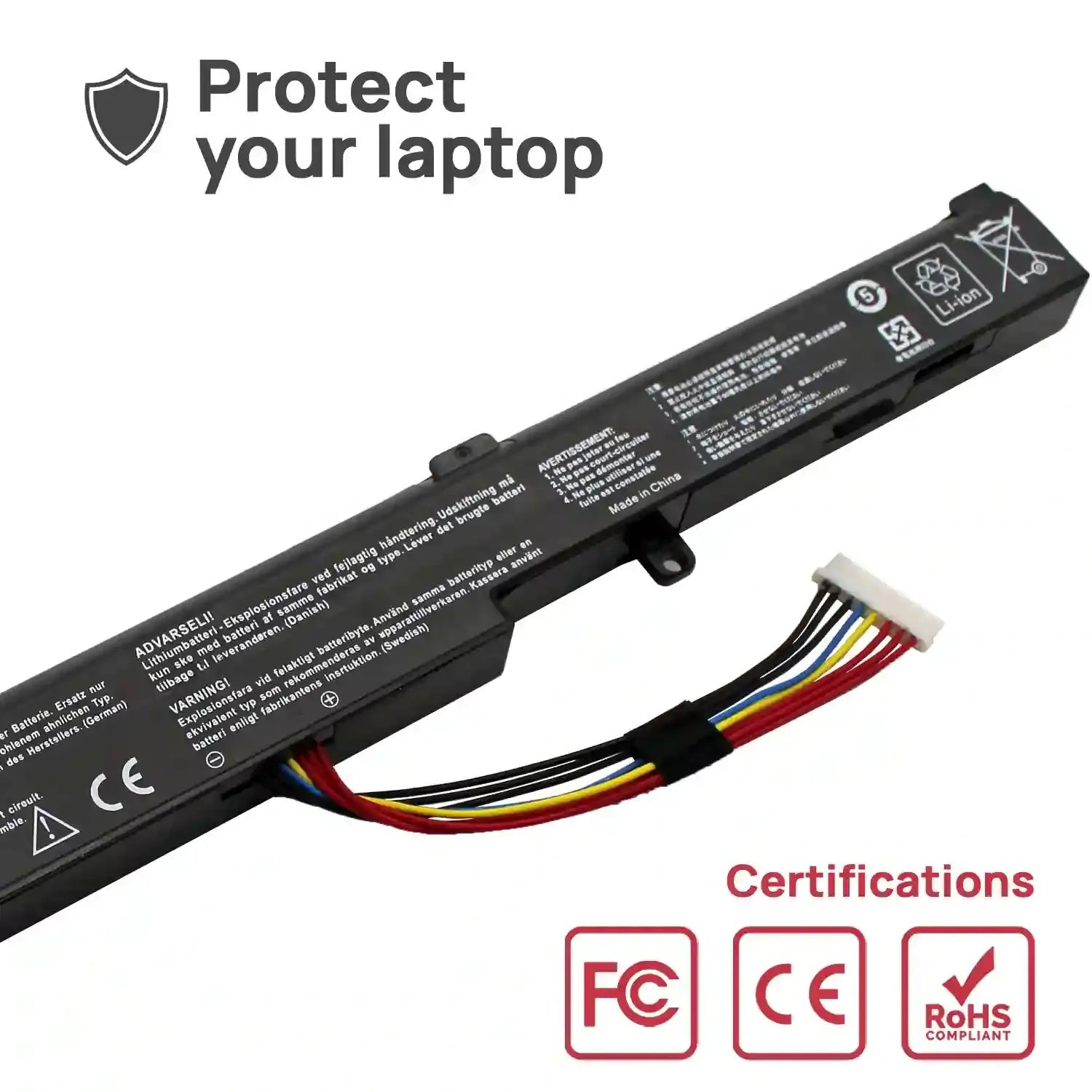 Batería Para Portátil Asus X450 X452 X550 X552 X750 X751 X752 14.4V