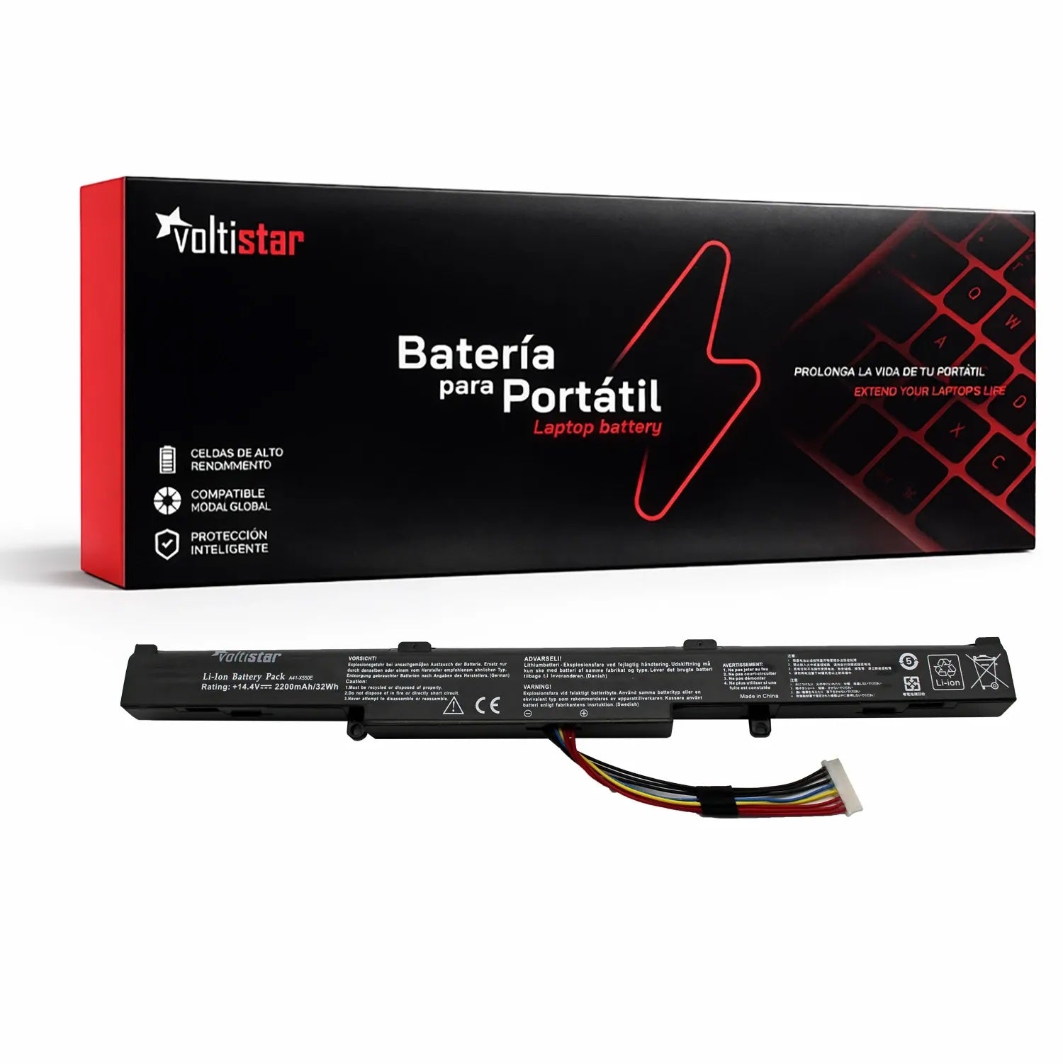 Batería Para Portátil Asus X450 X452 X550 X552 X750 X751 X752 14.4V