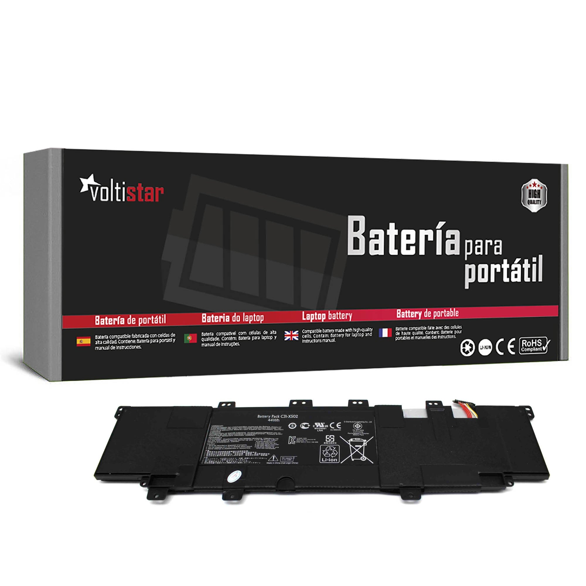 Batería Para Portátil Asus X502 X502C X502Ca S500 C21-X502 C31-X502 11.1V