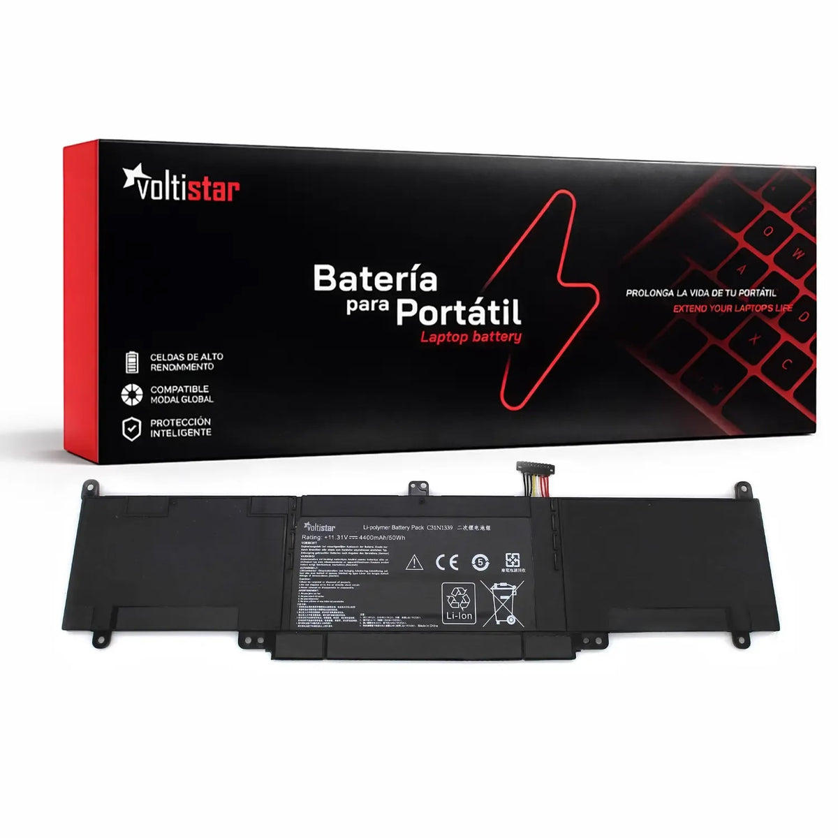 Batería Para Portátil Asus Zenbook Ux303 Ux303U Ux303Ua Ux303Ub Ux303L C31N1339