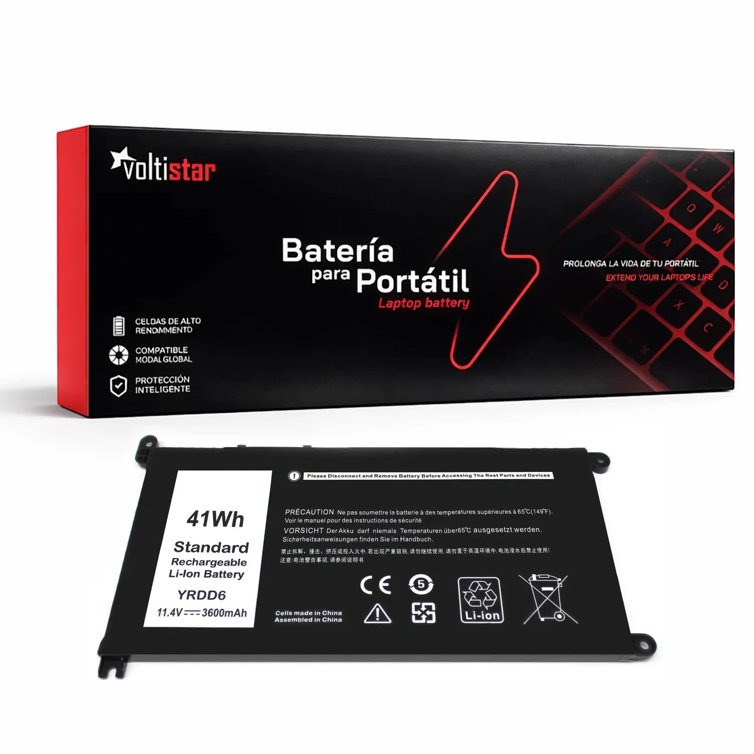 Batería Para Portátil Dell Inspiron 14 5490 5491 5493 5498 Yrdd6 P9Of 01Vx1H