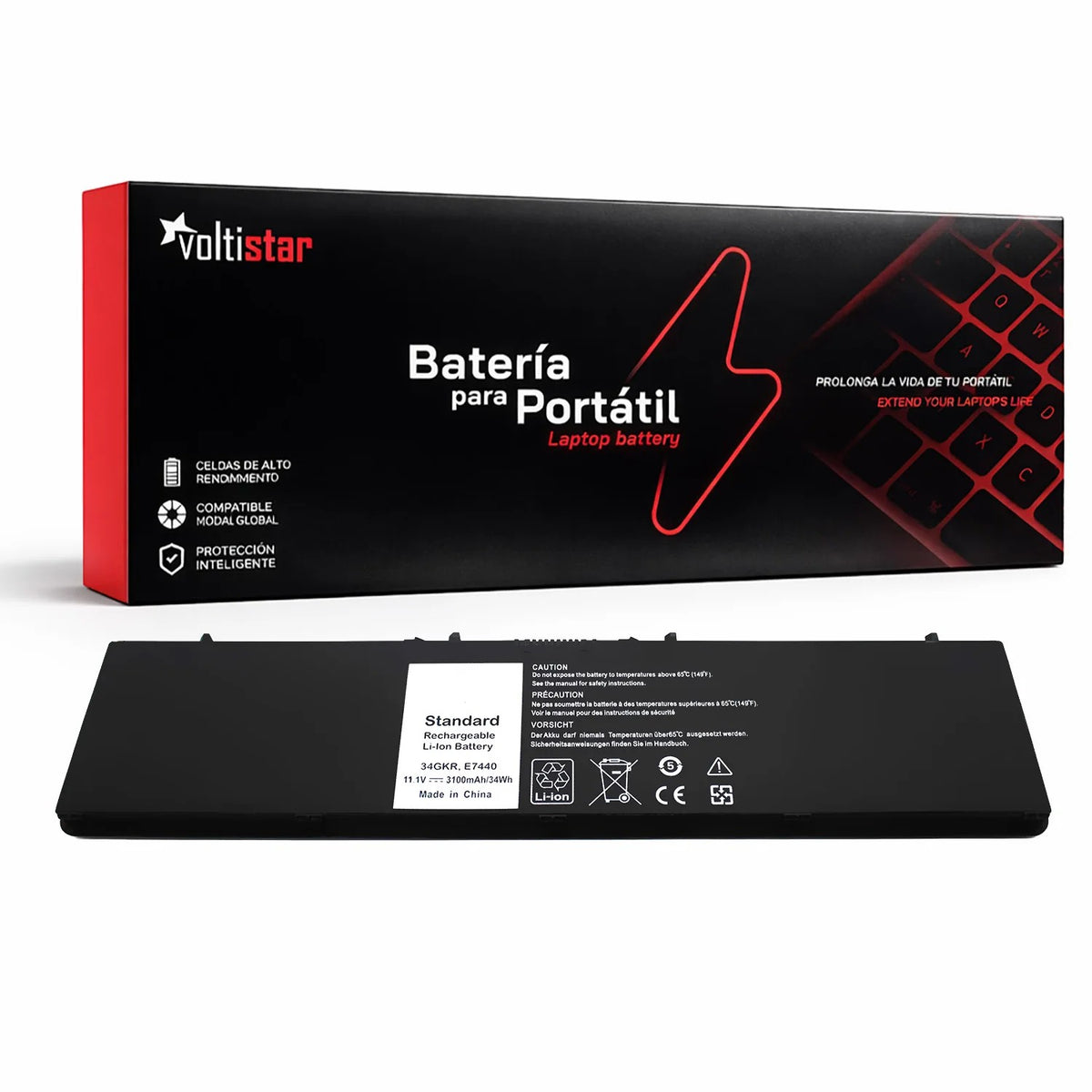 Batería Para Portátil Dell Latitude 14 7000 E7450 E7440 E7420 34Gkr 451-Bbft