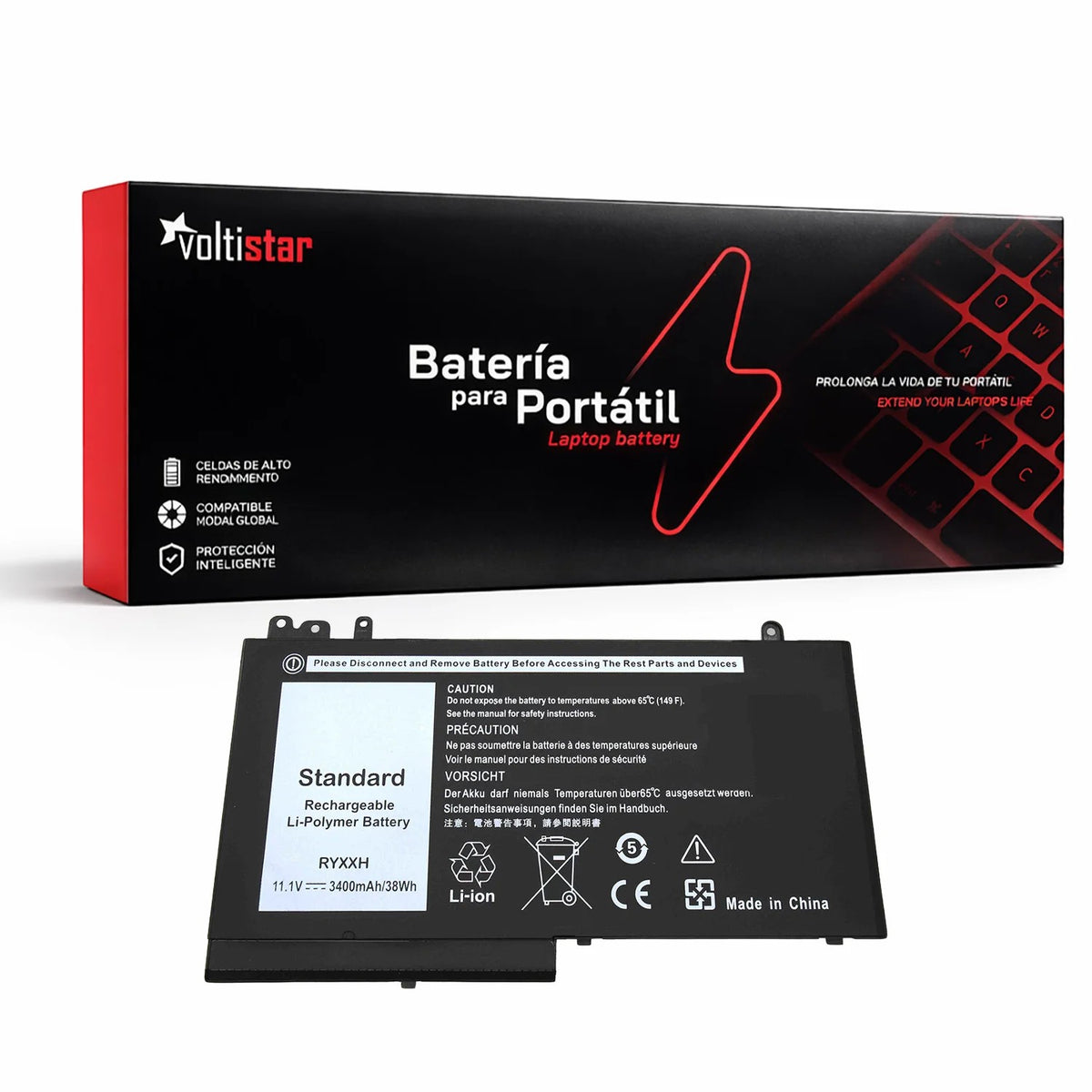 Batería Para Portátil Dell 5Tfcy Ryxxh Nggx5 0Vvxtw 05Tfcy 0Pywg 0Ryxxh 6Mt4T 8V5Gx