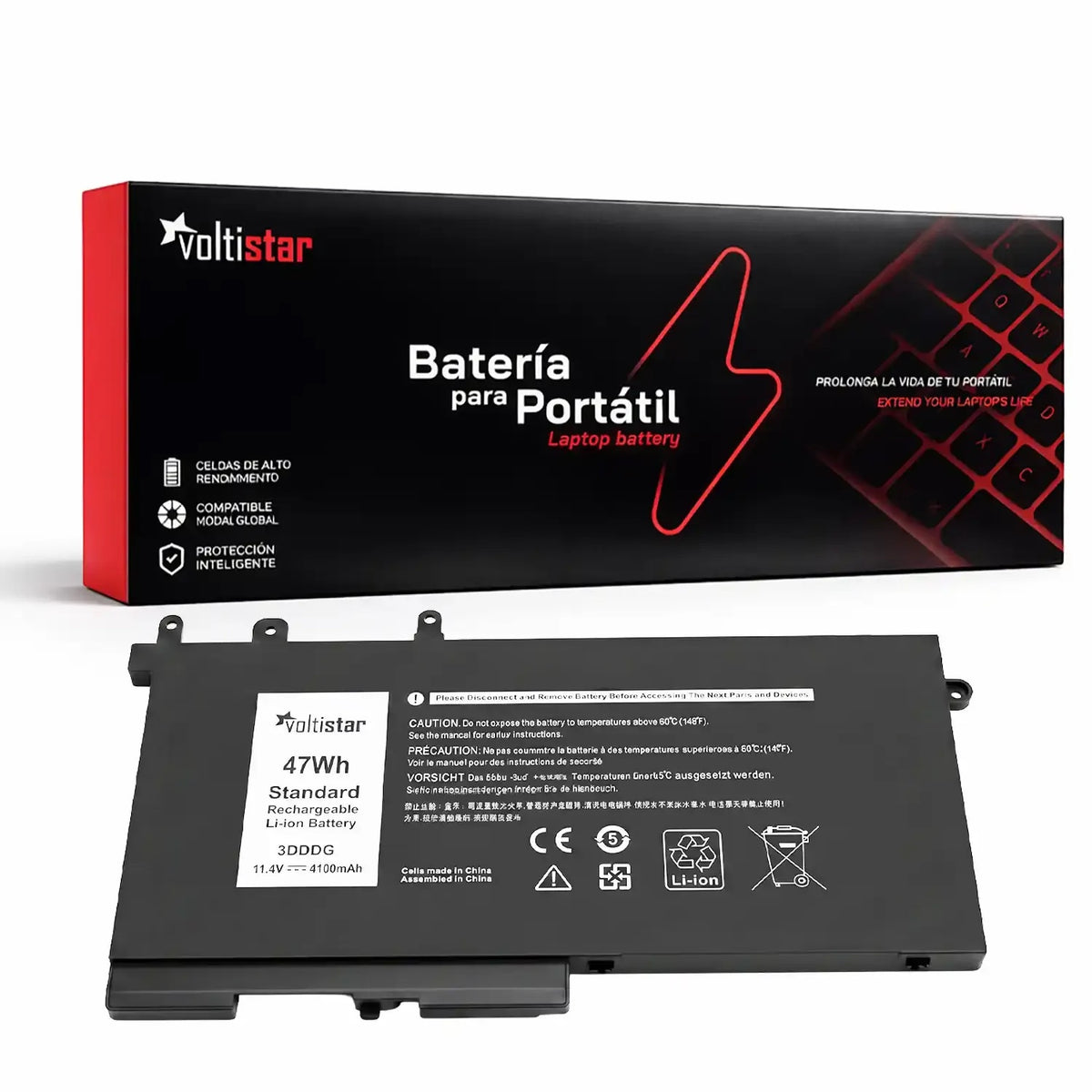 Batería Para Portátil Dell Latitude 5280 5480 5580 3Dddg