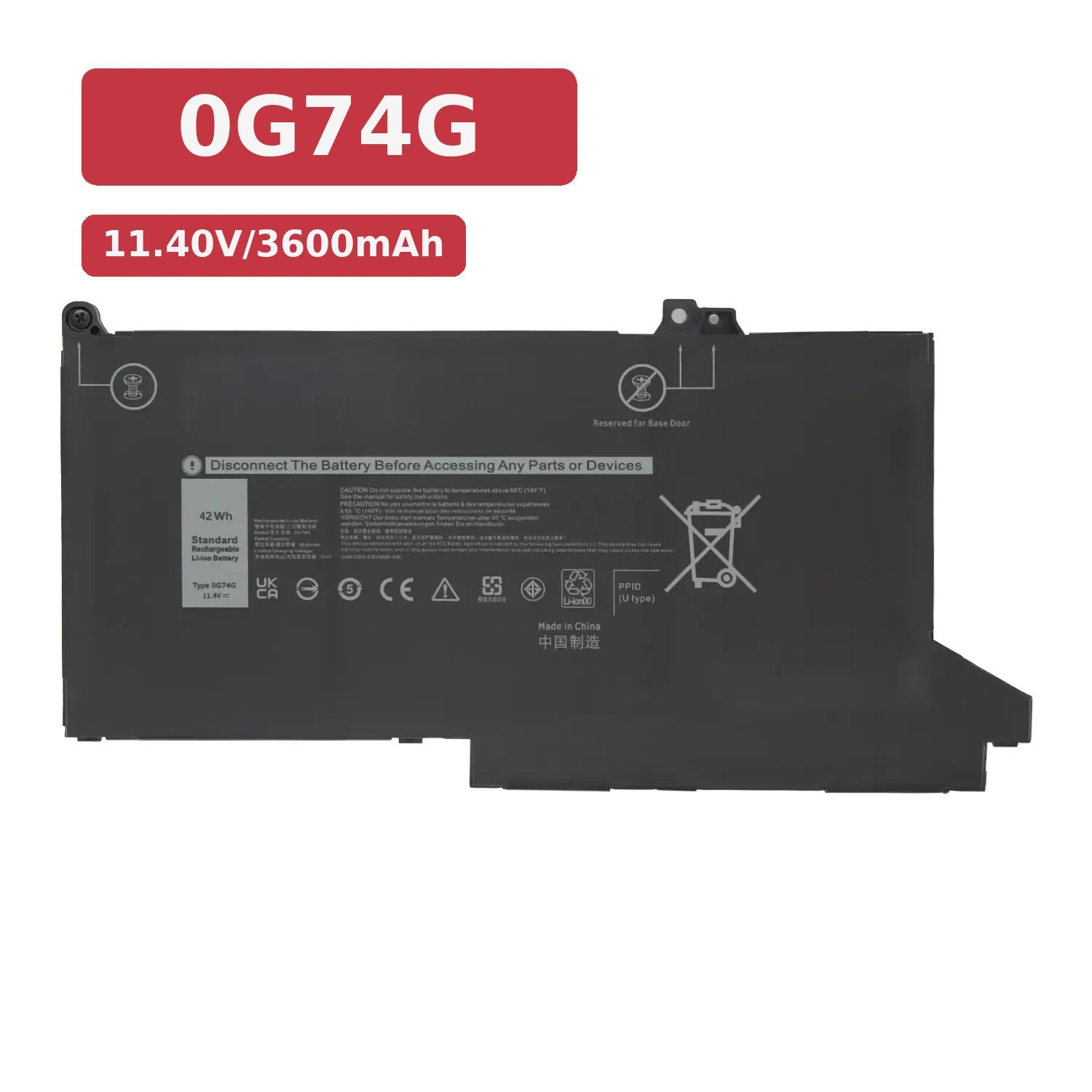 Batería Para Portátil Dell Latitude 5300 0G74G