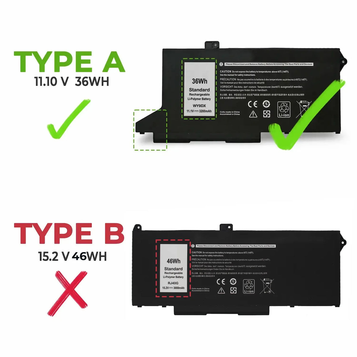 Batería Para Portátil Dell Latitude 5420 Wy9Dx