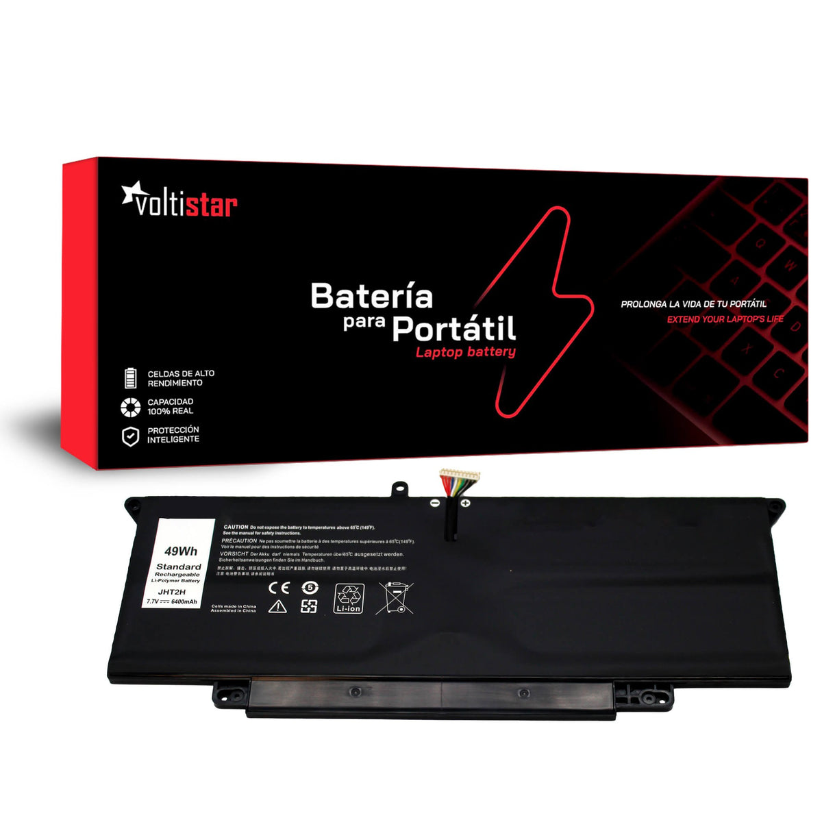 Batería Para Portátil Dell Latitude 7310 Jht2H 7.7V 6400Mah 49Wh