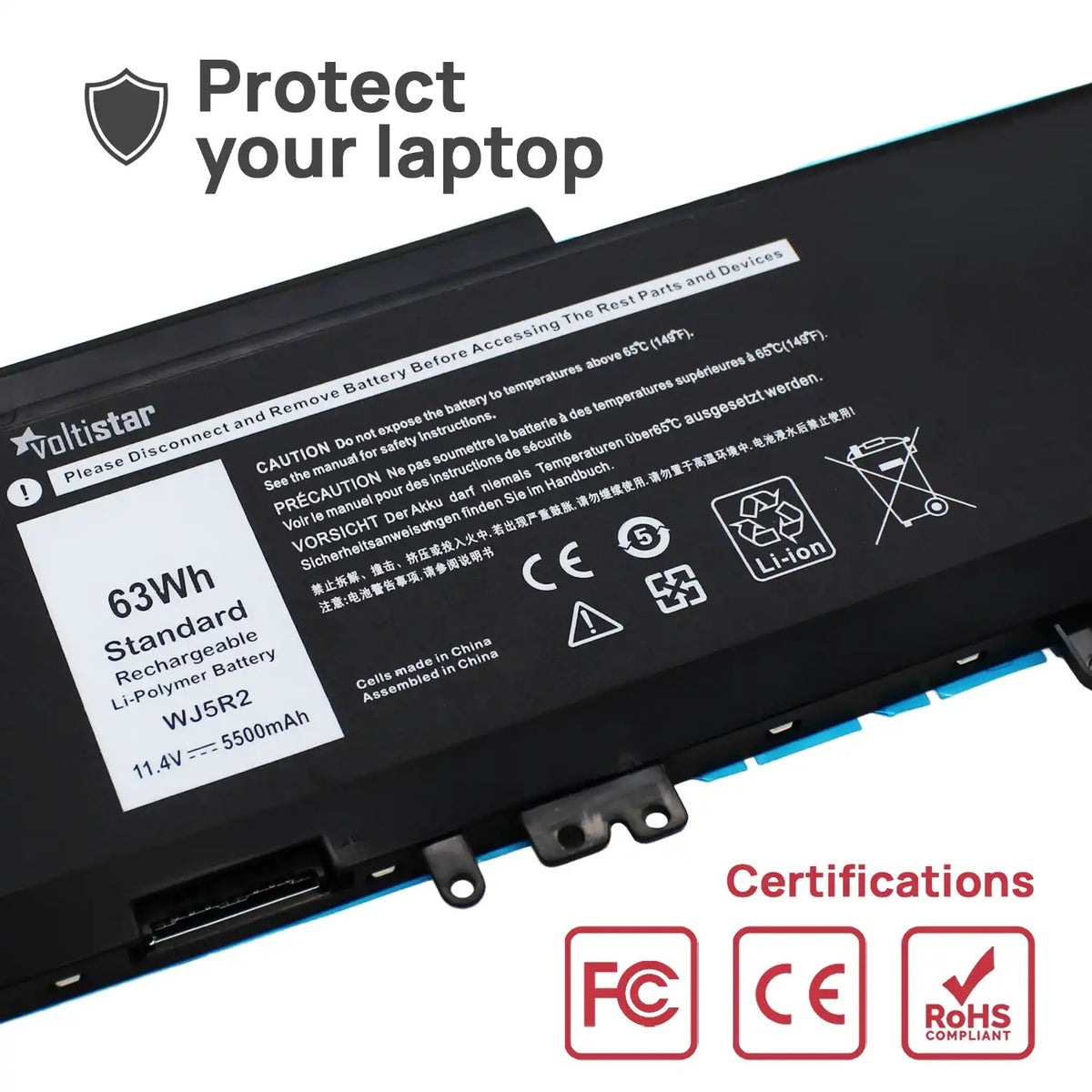 Batería Para Portátil Dell Latitude E5570 Precision 3510 Wj5R2 4F5Yv