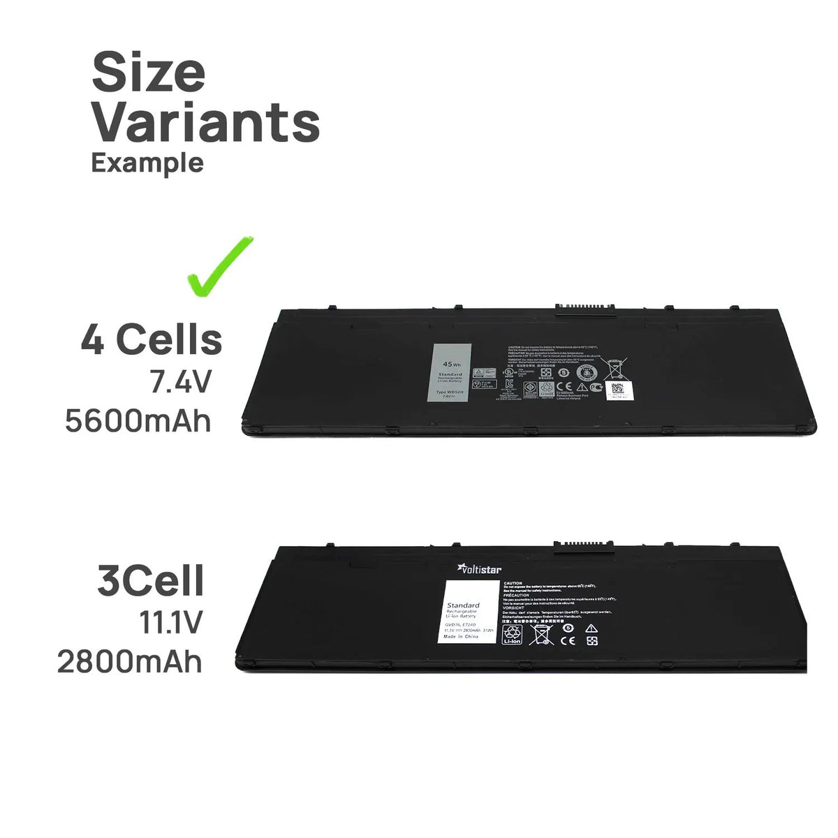Batería Para Portátil Dell Latitude 12 7000 E7240 E7250 Wd52H