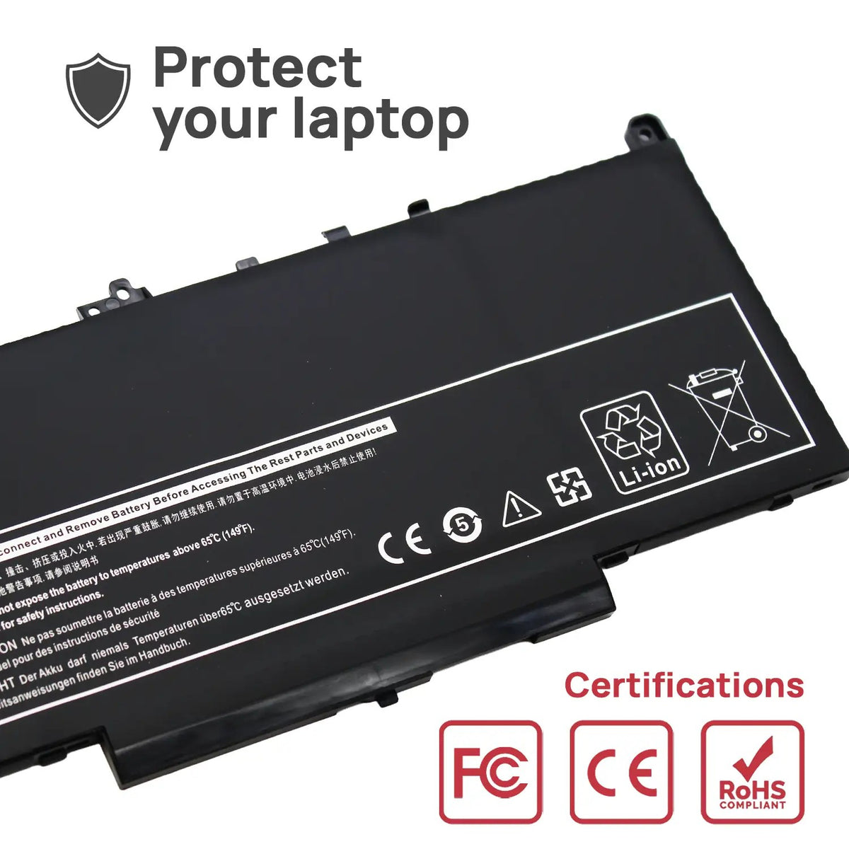 Batería Para Portátil Dell Latitude E7270 E7470 Series J60J5 R1V85 451-Bbsx Mc34Y