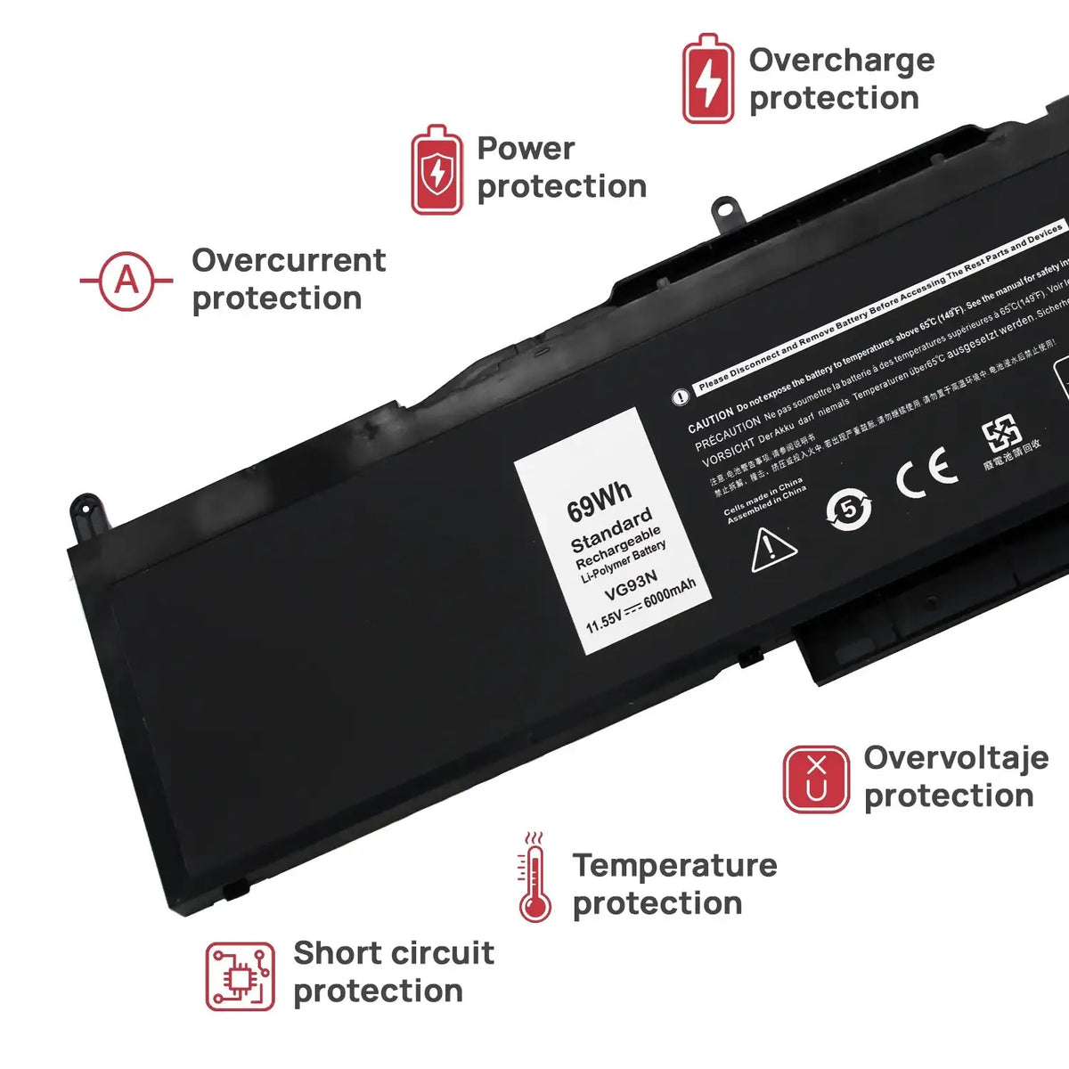 Batería Para Portátil Dell Precision 15 3520 Vg93N