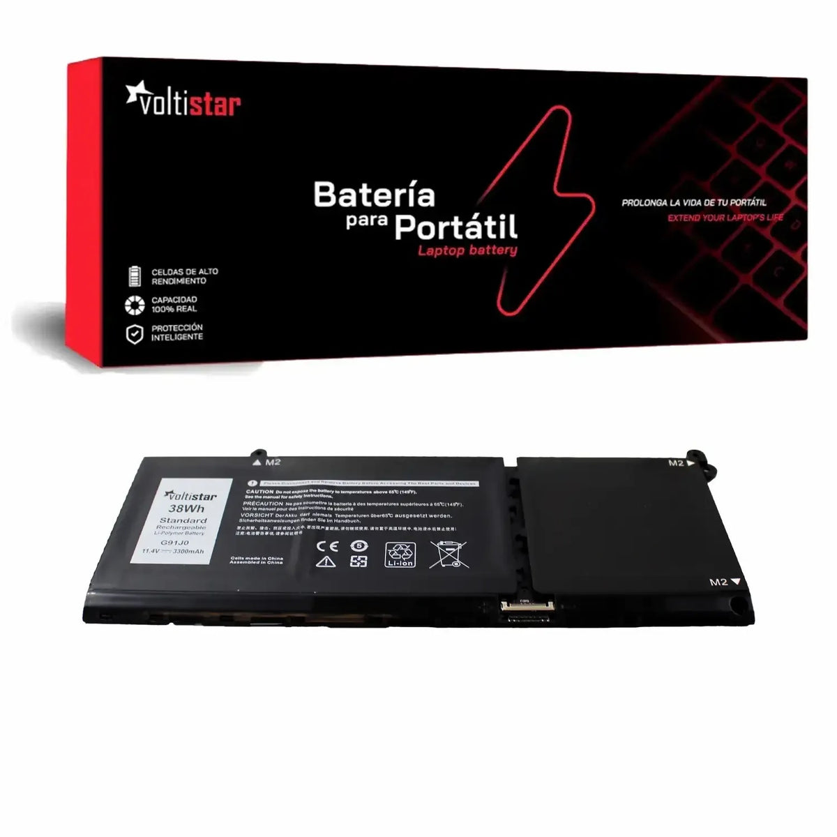 Batería Para Portátil Dell Vostro 3510 G91J0 11.25V 3500Mah 41Wh