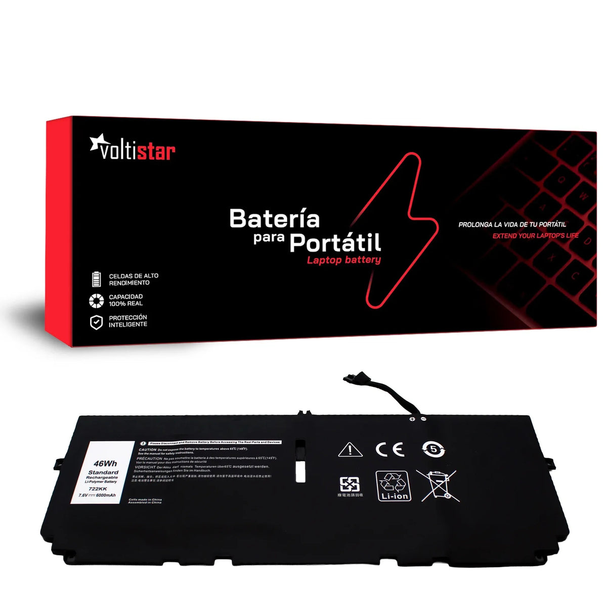 Batería Para Portátil Dell Xps 722Kk -37-2S2P