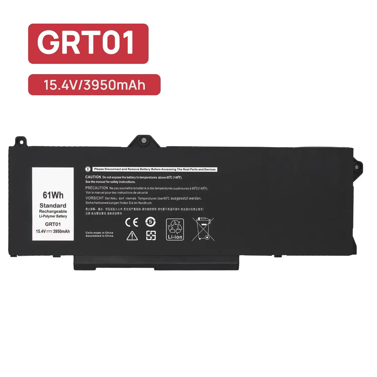 Batería Para Portátil Grt01 Dell Latitude 5421 5431 5521 5531 Precision 3561 3571 3470