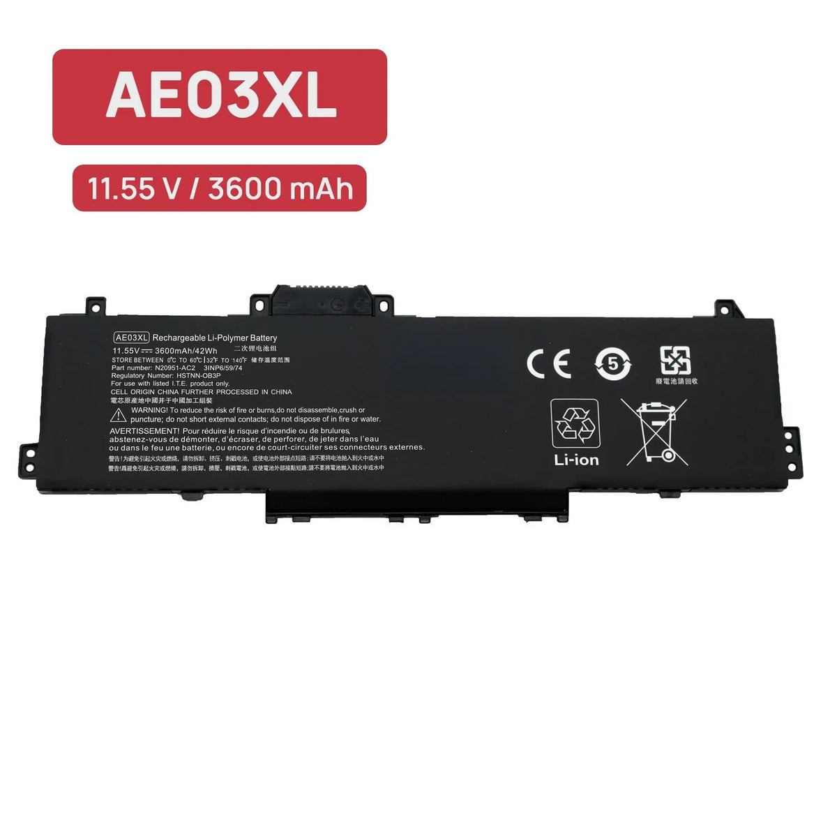 Batería Para Portátil Hp 14-Em 15-Fd 14-Ep 250 G10 255 G10 Ae03Xl