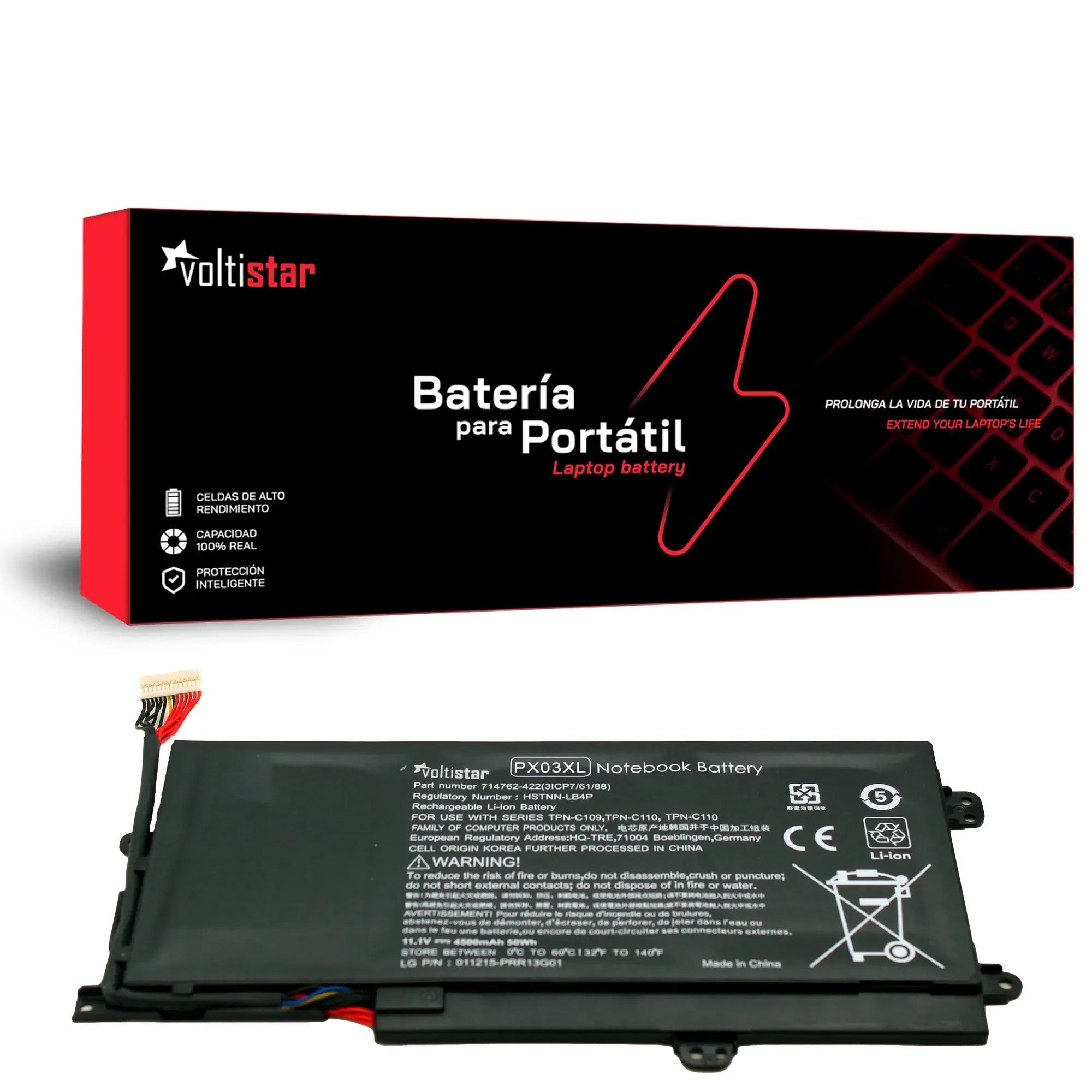 Batería Para Portátil Hp Envy 14 14-K010Us 14-K027Cl M6-K | Px03Xl 715050-001