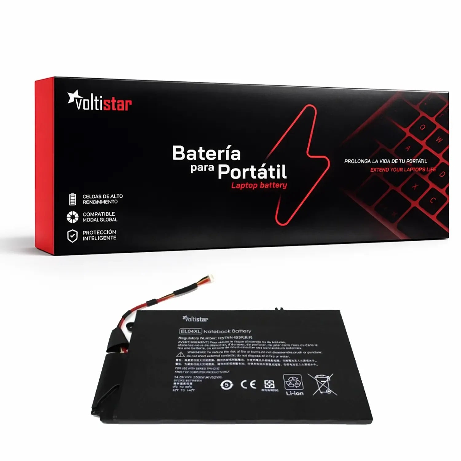 Batería Para Portátil Hp Envy 4-1000 Elo4Xl Tpn-C102 Hstnn-Ib3R 681879-1C1 681949-001