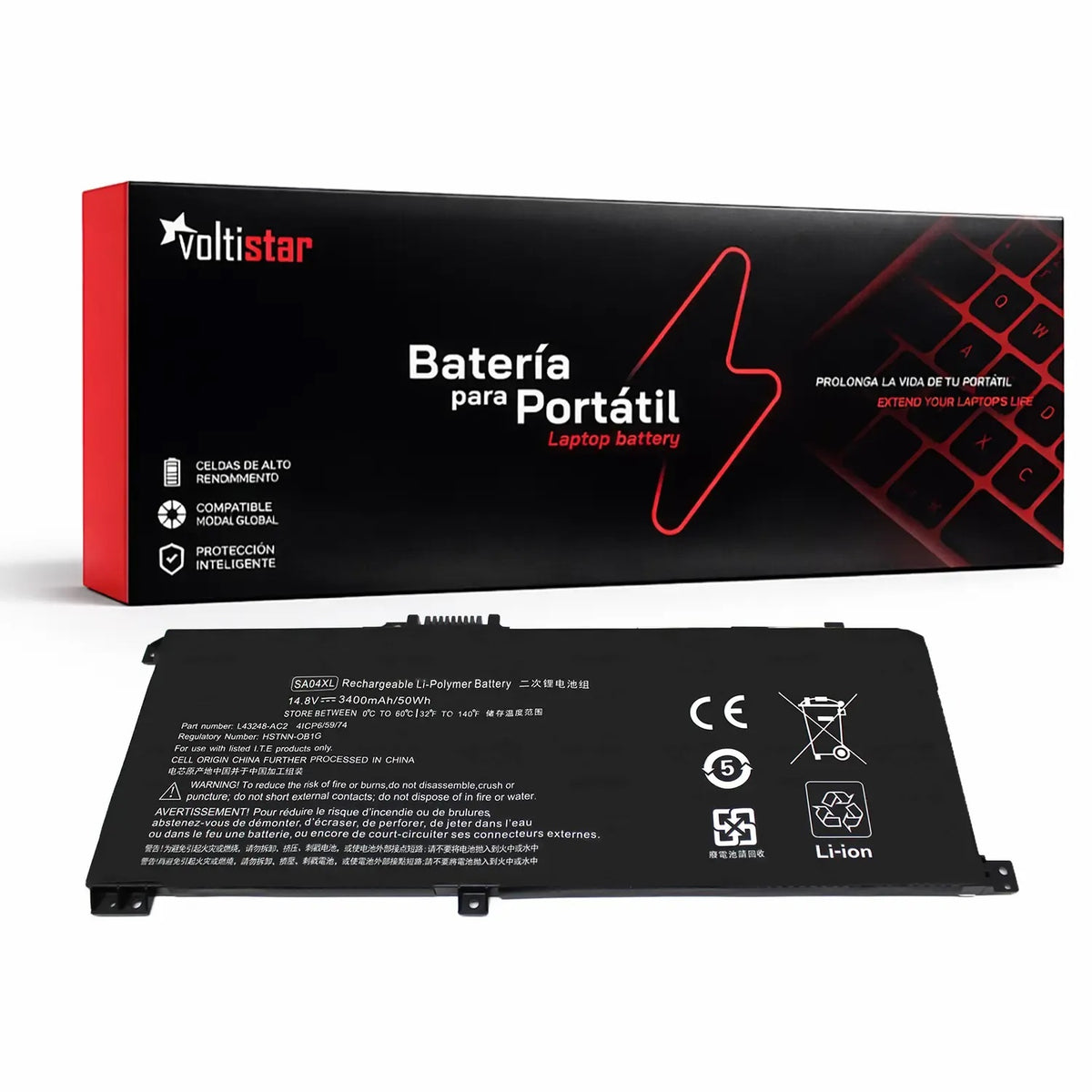Batería Para Portátil Hp Envy X360 15-Dr Sa04Xl Hstnn-Ob1G L43248-Ac2 Hstnn-Ub7U