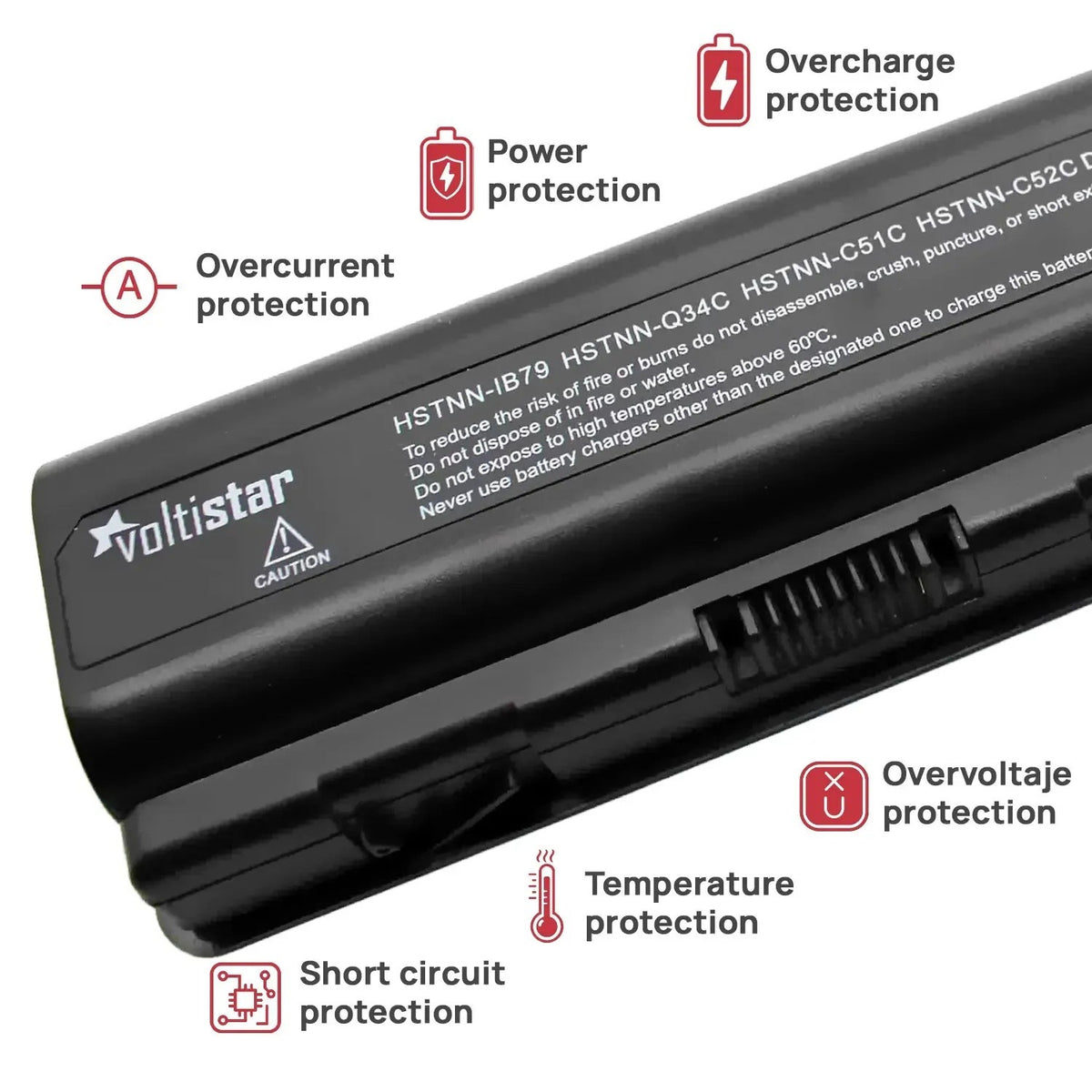 Batería Para Portátil Hp Hdx X16-1000 X16-1000En X16-1003Tx X16-1004Tx X16-1009Tx X16-1014Tx Series 10.8V 4400Mah