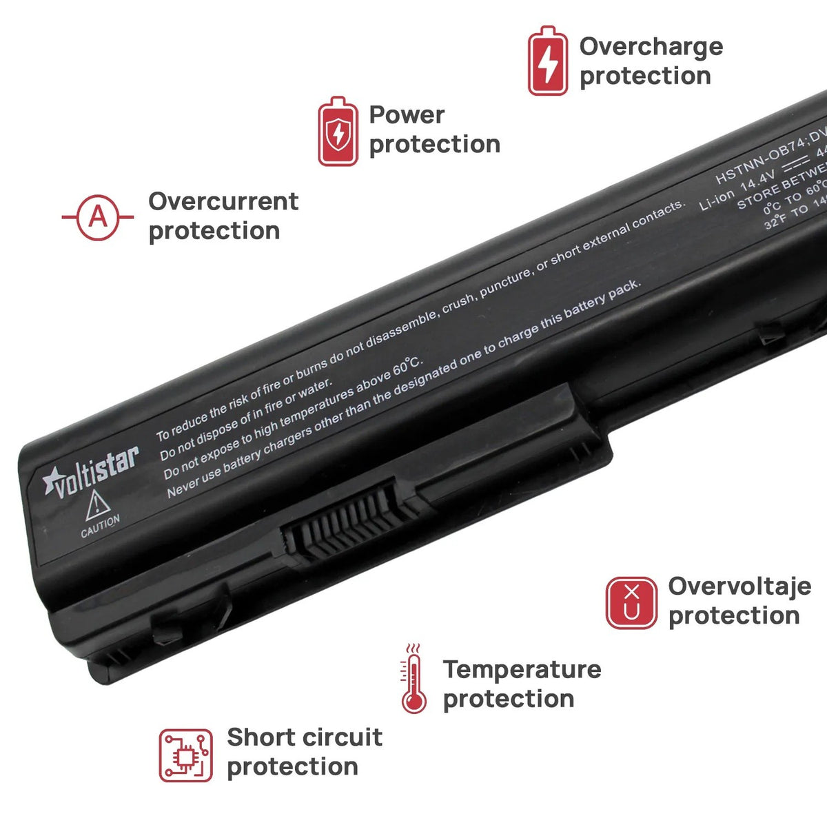Batería Para Portátil Hp Hdx18 Hdx18-1000 Hdx18-1100 Hdx18-1200 Hdx18-1300 Hdx18T-1000 Hdx18-1020 Hdx18-1180Es 14.4V 4400Mah