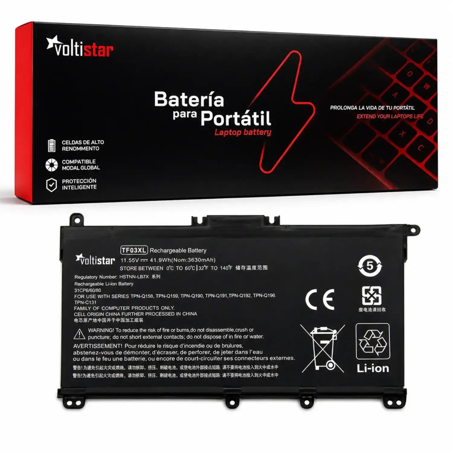 Batería Para Portátil Hp Pavilion 14-Bp 14-Bf 14-Bk 15-Cc 15-Cd 15-Ck 17-Ar
