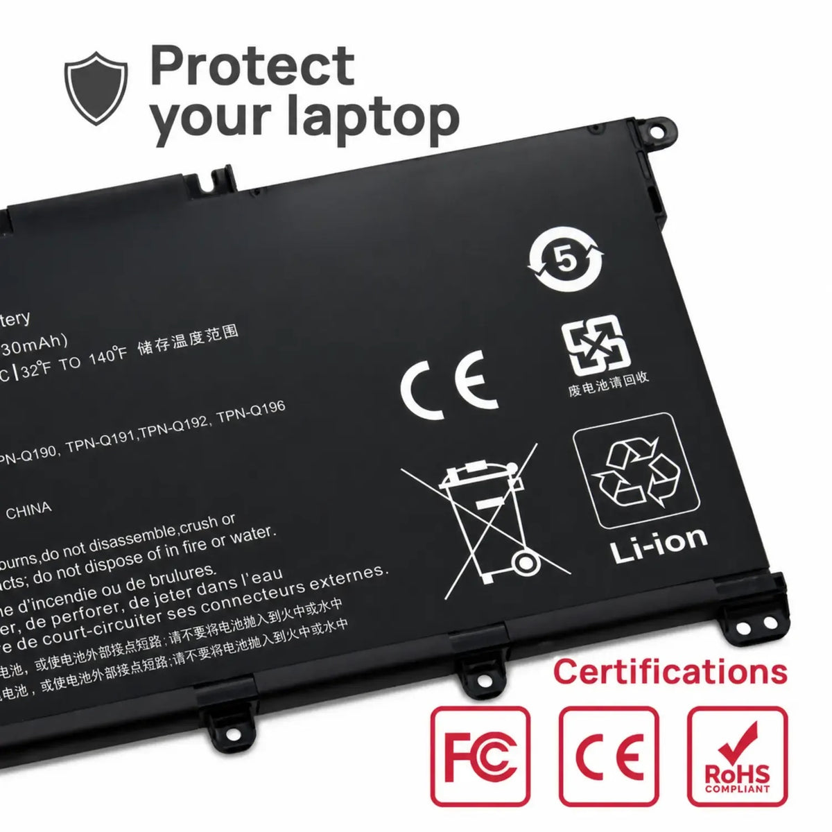 Batería Para Portátil Hp Pavilion 14-Ce 14-Cf 14-Df 15-Cs 15-Da | L11421-542