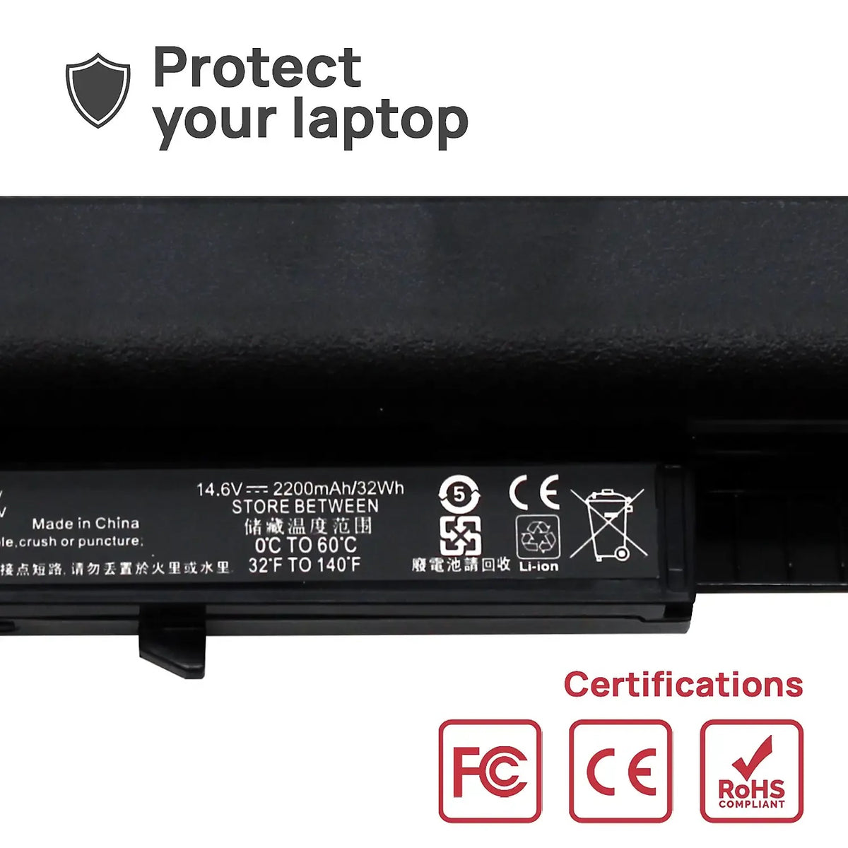 Batería Para Portátil Hp 15-Ac 14.6V