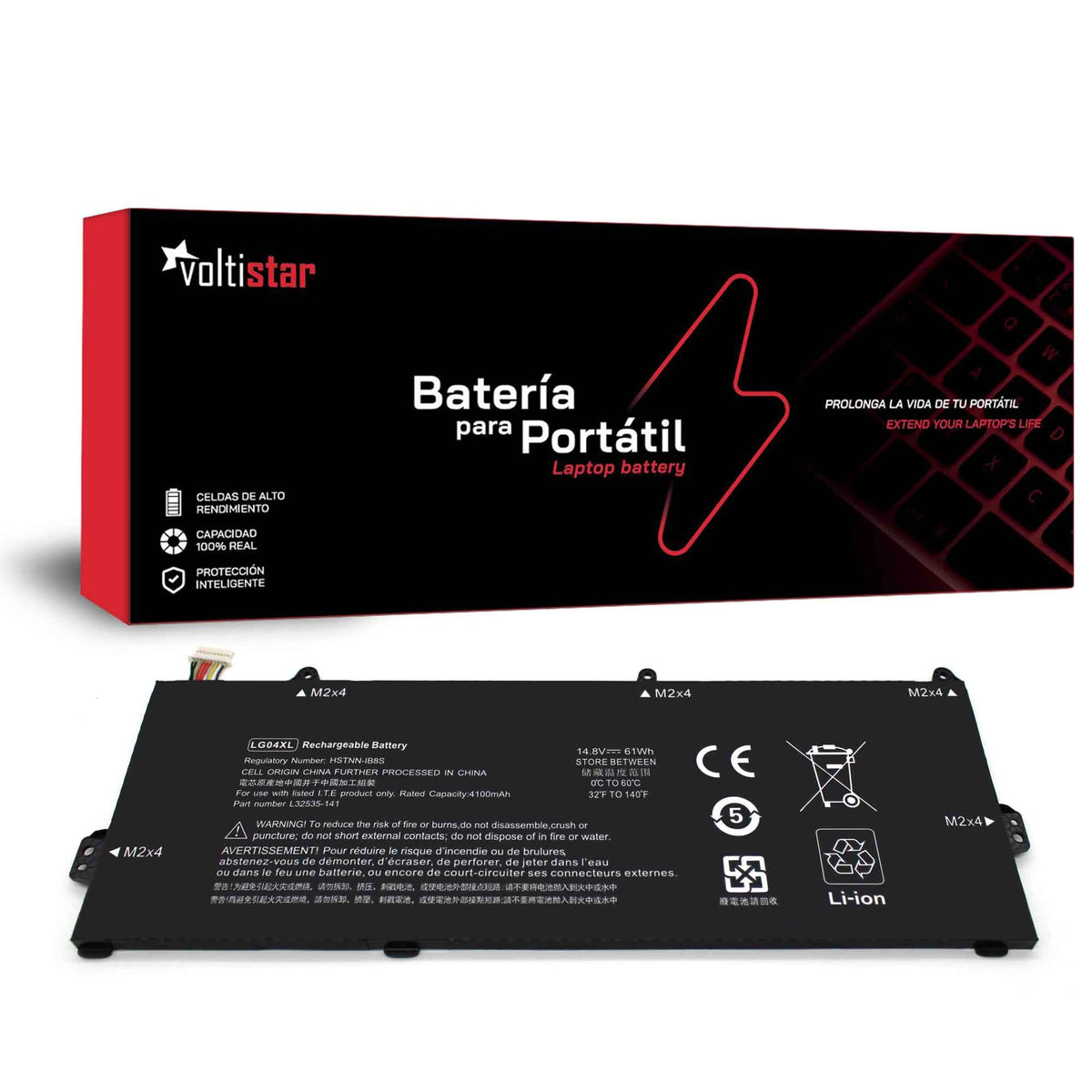 Batería Para Portátil Hp Pavilion 15-Cs0054 Lg04Xl L32535-1C1 L32654-005