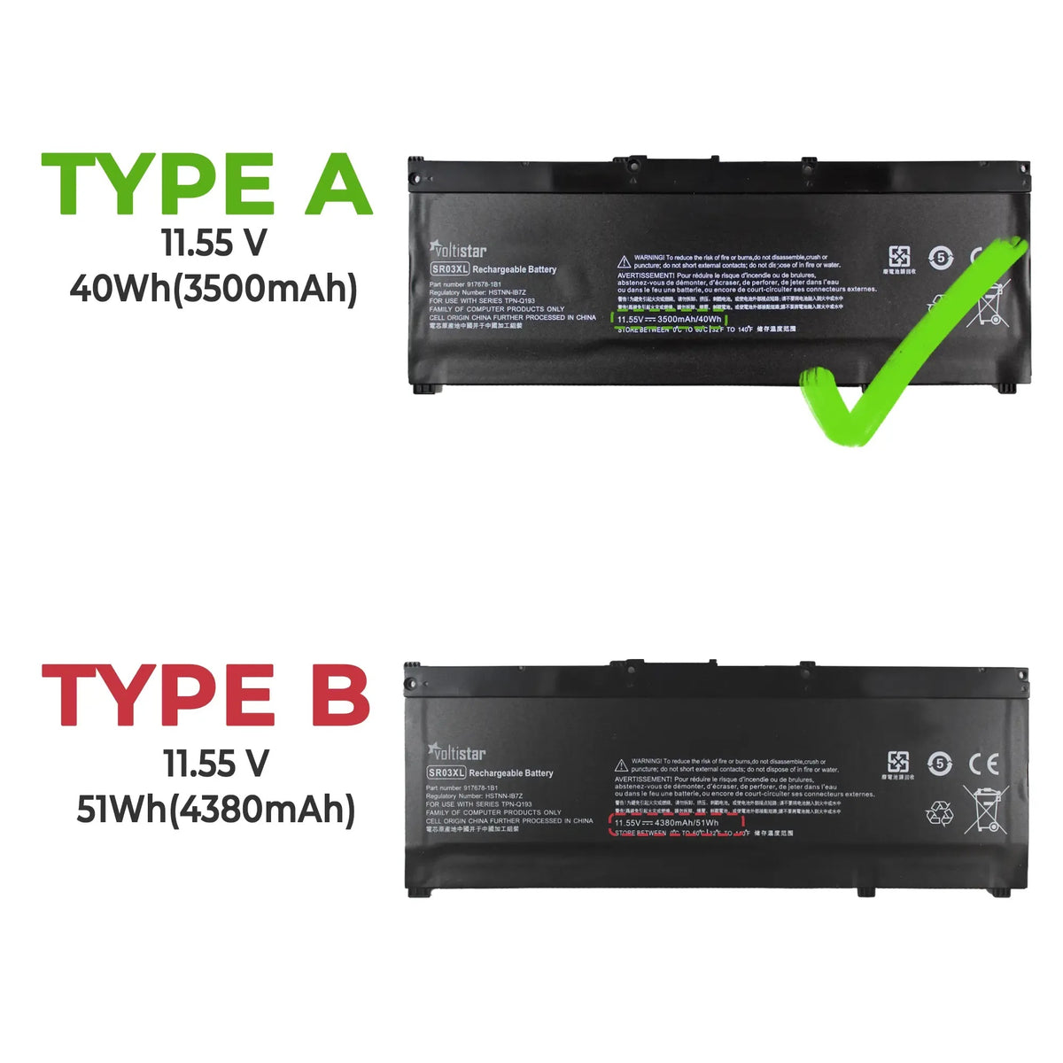 Batería Para Portátil Hp Pavilion 17-Bw 17-Bw0000 L08855-855 Hstnn-Db8Q Sr03Xl