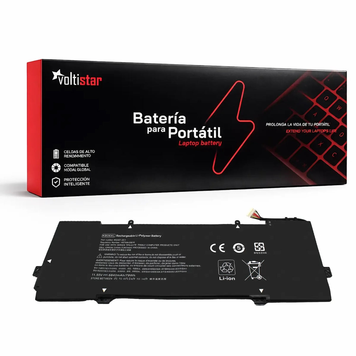 Batería Para Portátil Hp Spectre X360 15-Bl101Na 15-Bl101Ng 15-Bl112Dx 15-Bl131Ng Kb06Xl