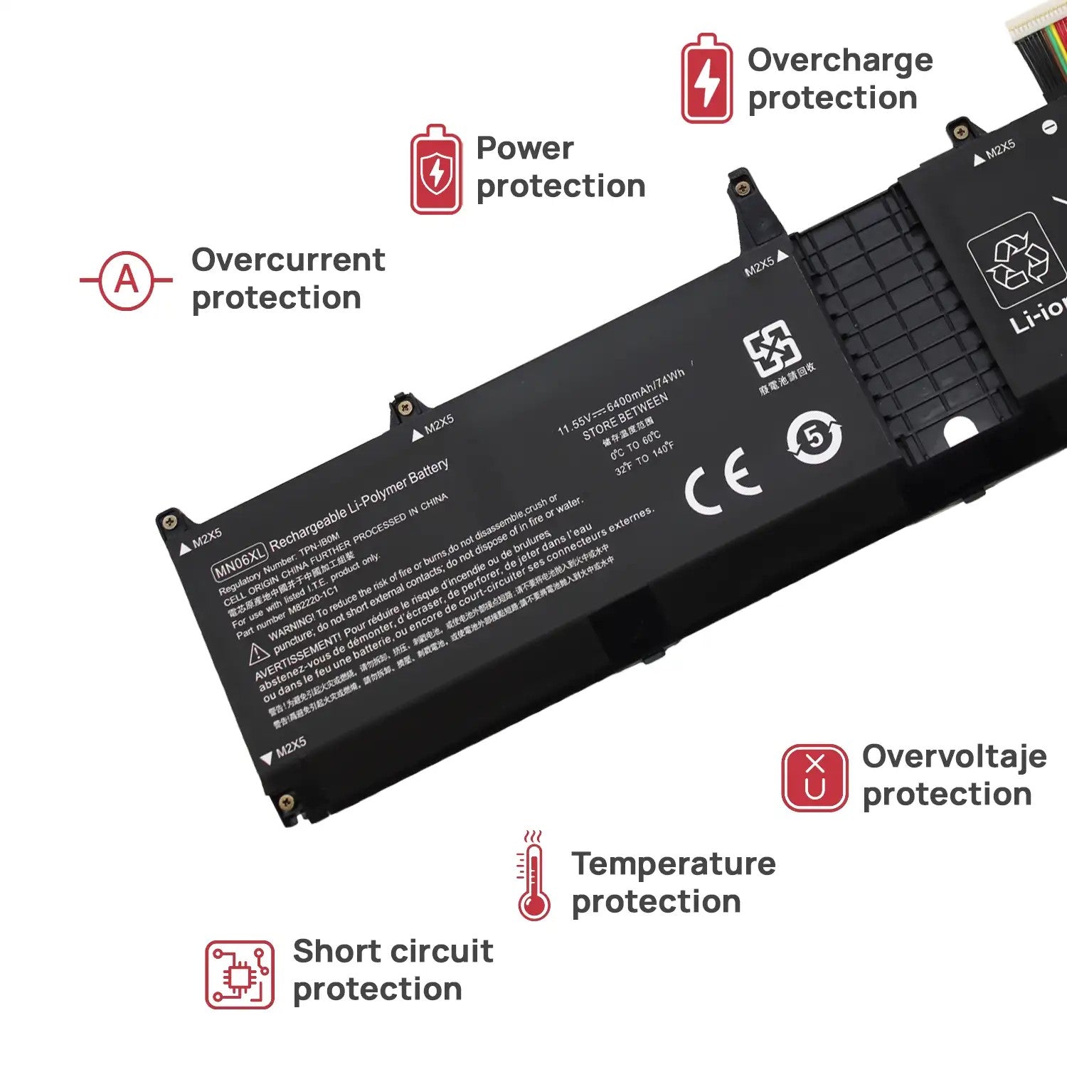 Batería Para Portátil Hp Zbook Studio 16 G9 G10 | Mn06Xl M82230-005 11.55V