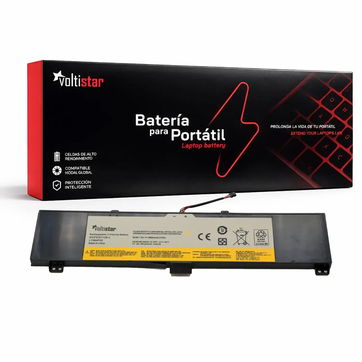 Batería Para Portátil Lenovo Erazer Y50 Y70 Y50-70 Y70-70 L13N4P01 L13M4P02