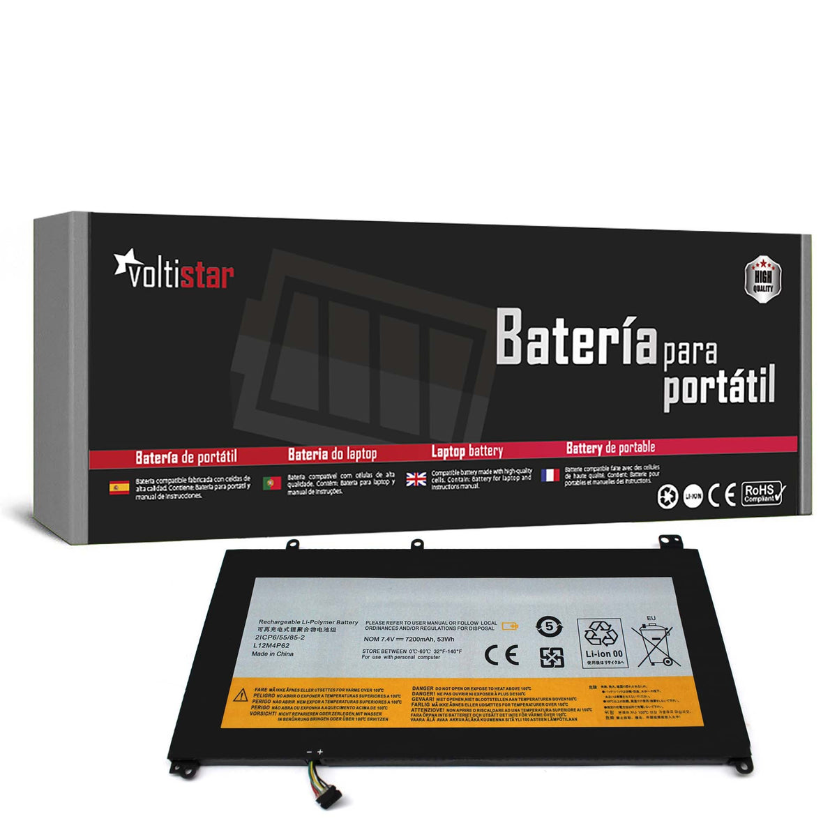 Batería Para Portátil Lenovo Ideapad U430 U530 U530-20289 Táctil L12M4P62 L12L4P62