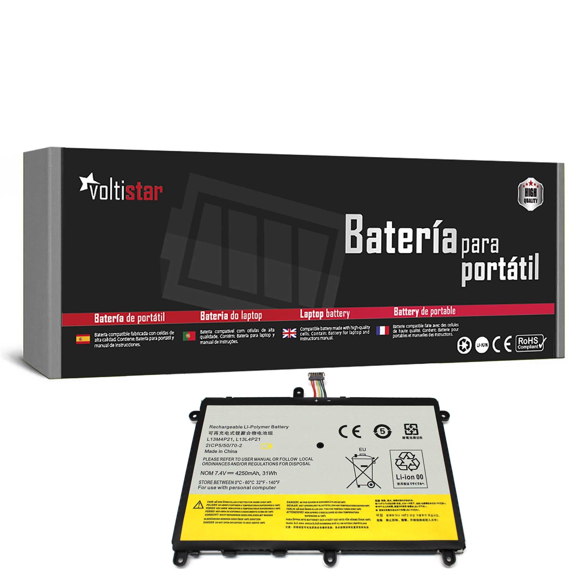 Batería Para Portátil Lenovo Ideapad Yoga 2 11 20332 2332 20428 L13L4P21 L13M4P21