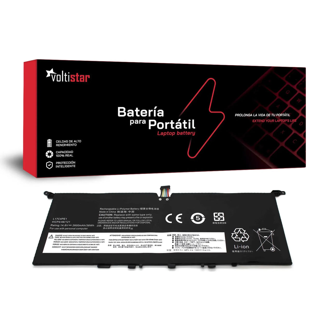 Batería Para Portátil Lenovo Ideapad Yoga S730-13Iwl 730S-13Iwl L17C4Pe1
